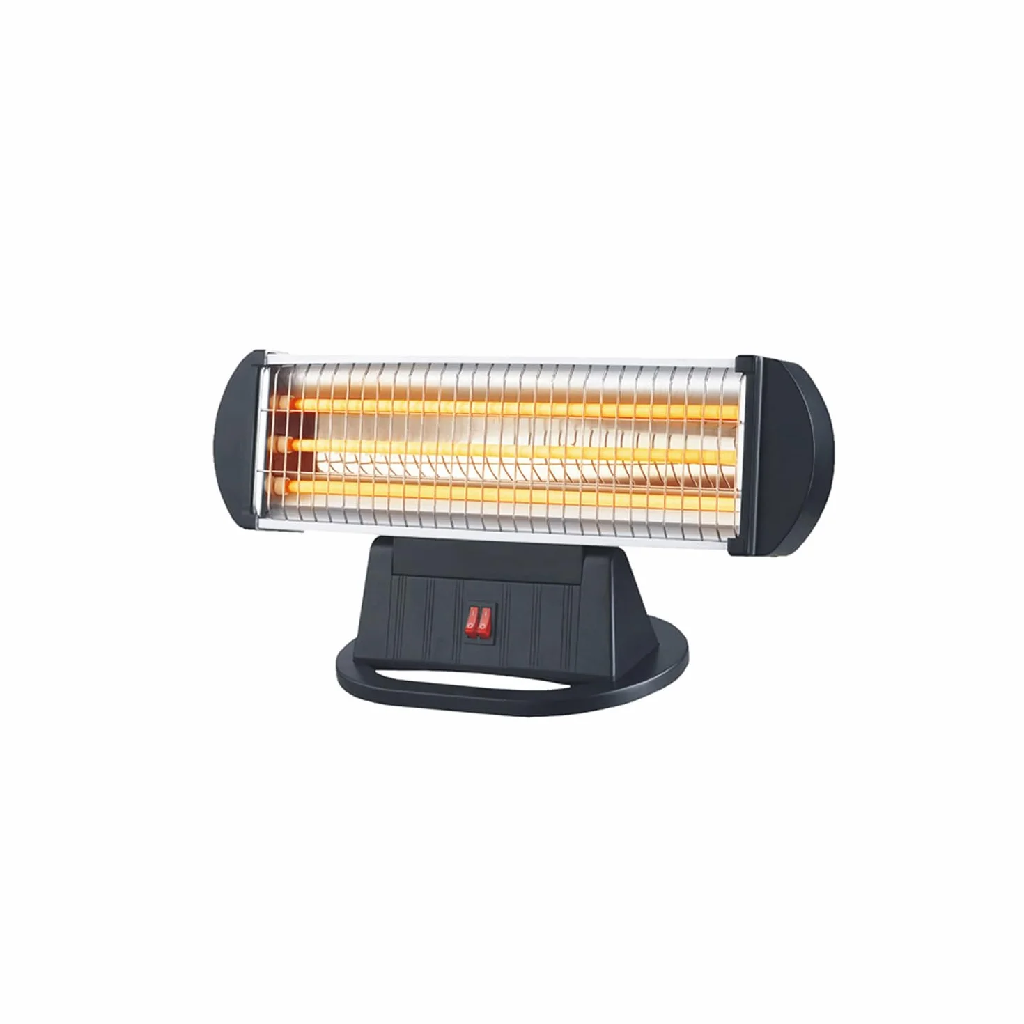 Estufa de cuarzo 3 barras, anti-vuelco, potencias ajustables 400-800-1200W, ideal para calentar espacios pequeños.