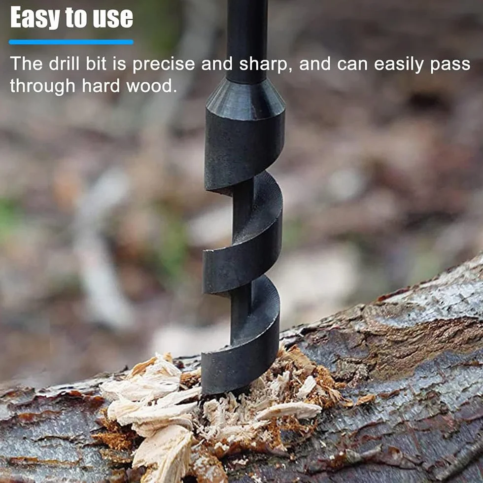 Taladro Manual de Barrena para Exteriores, Broca Manual Multiusos de Supervivencia para Acampar, Al Aire Libre, Bushcrafting