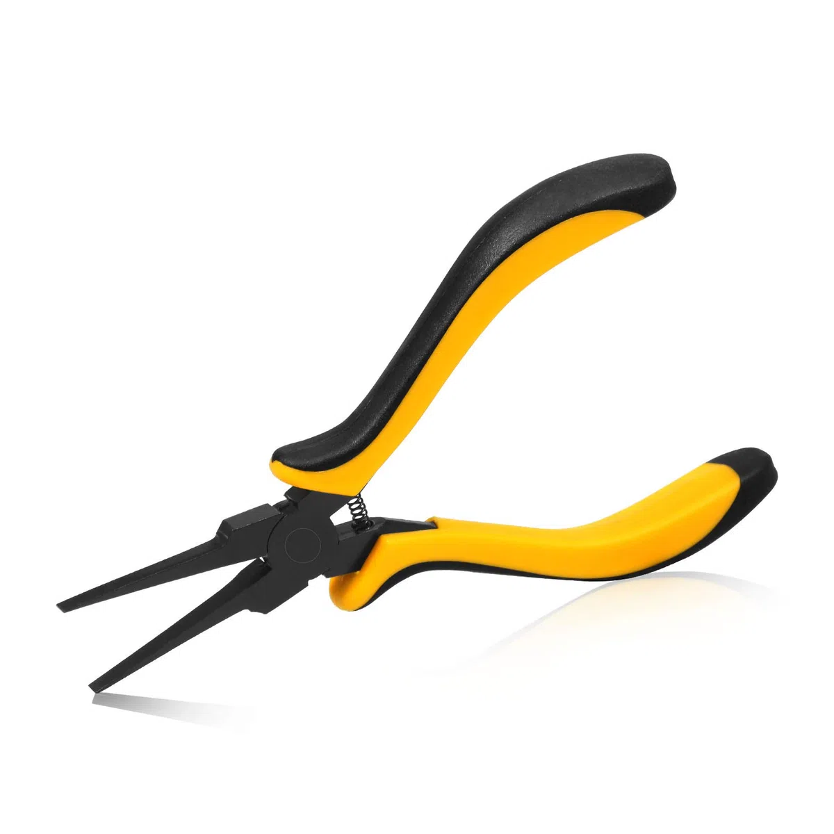 SPEEDWOX Alicates finos de punta plana de 5.5 pulgadas, alicates de punta plana fina con mandíbula lisa para hacer joyas, manualidades y tablero PCB