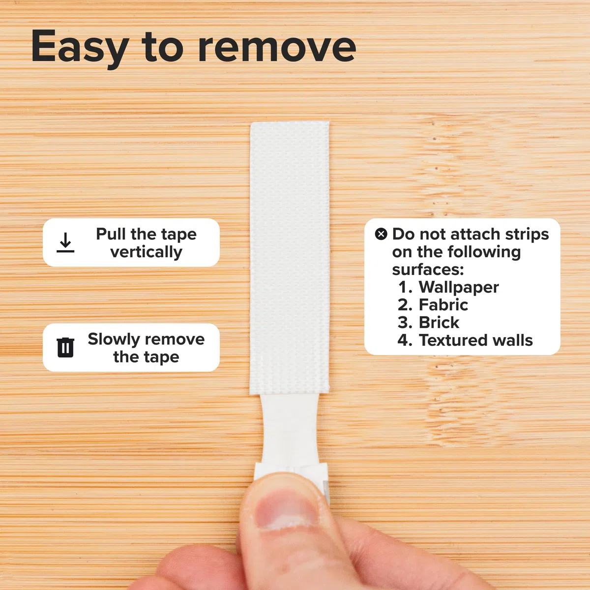 Tiras ultra fuertes para colgar cuadros (10 piezas) con respaldo adhesivo, perfectas para actualizaciones amigables con alquiler, tiras para colgar en la pared sin clavos, tiras adhesivas resistentes