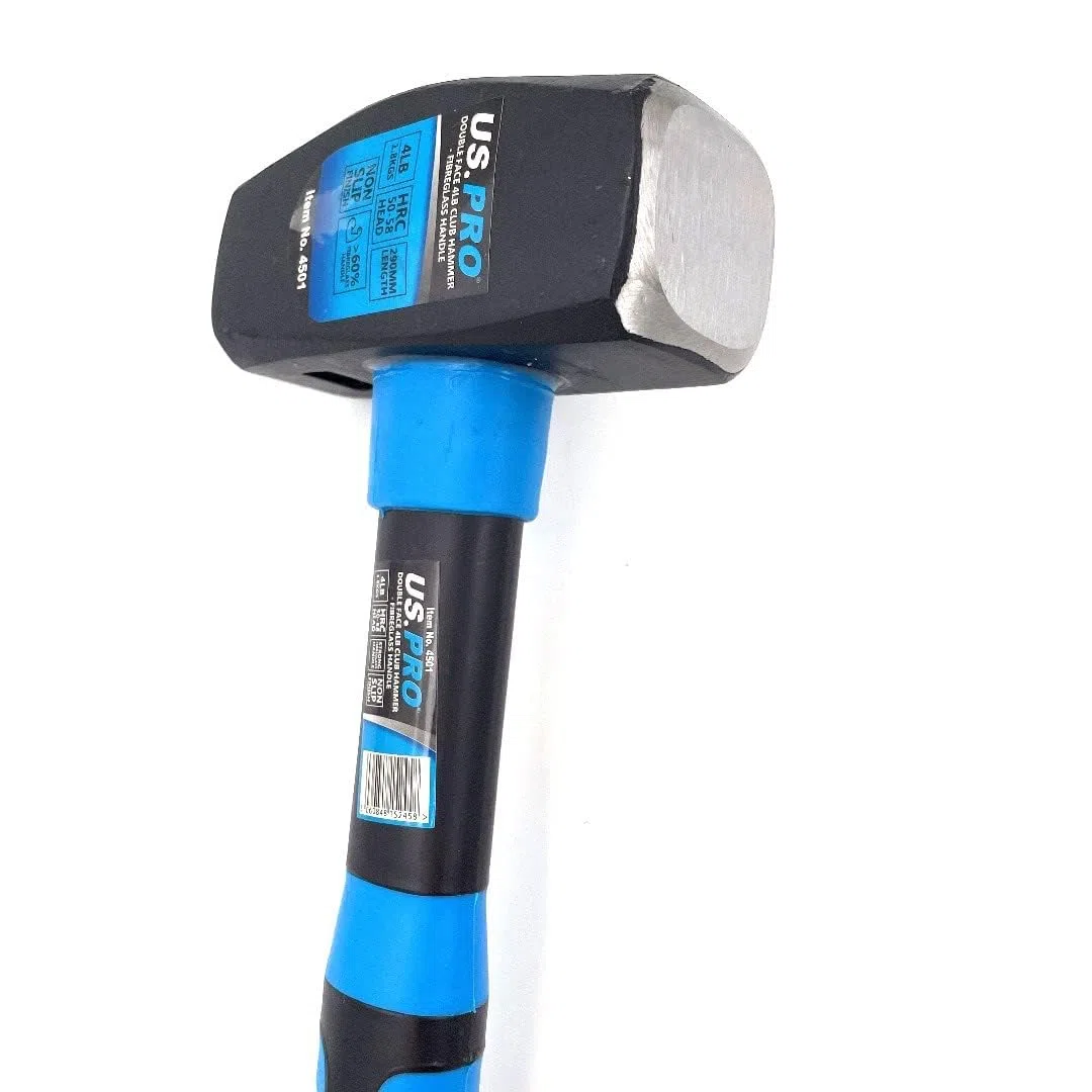Mango de fibra de vidrio de doble cara 4 libras Club Hammer US Pro 4501