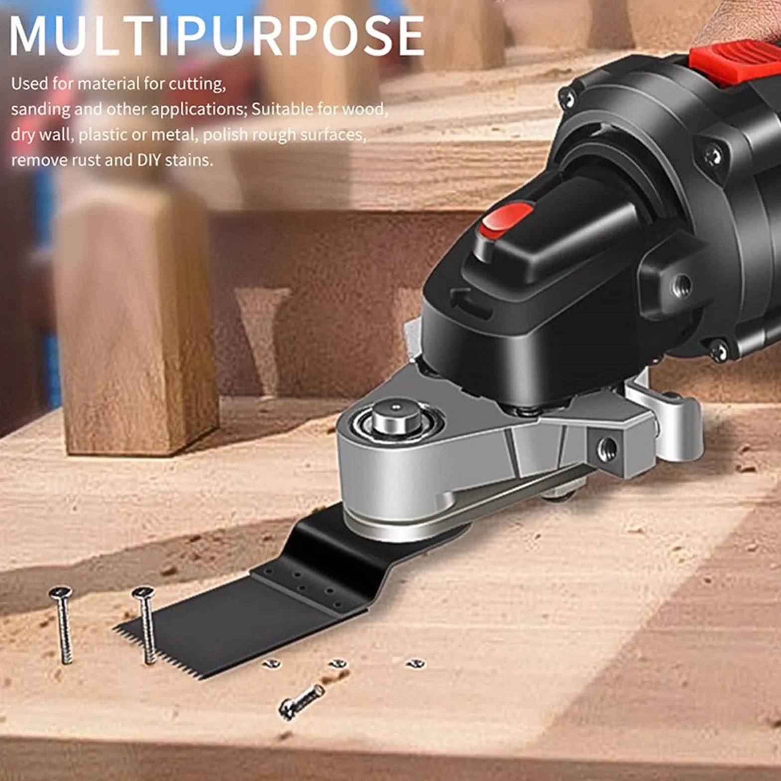 Herramienta Amoladora Angular, Adaptador Universal de Herramienta Oscilante, Convertidor de Amoladora Angular, Conjunto de Cabezales para Cortar y Pulir