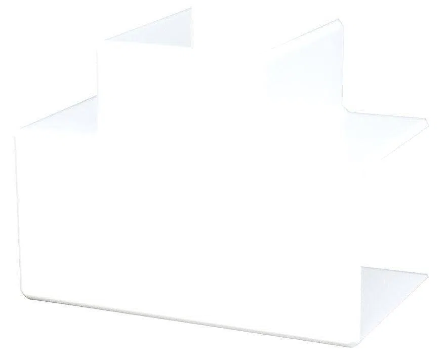Derivación En T Canaleta 80x60 – PVC Resistente – Gestión De Cables – Montaje Sencillo – Apto Para Instalaciones Eléctricas – Blanco