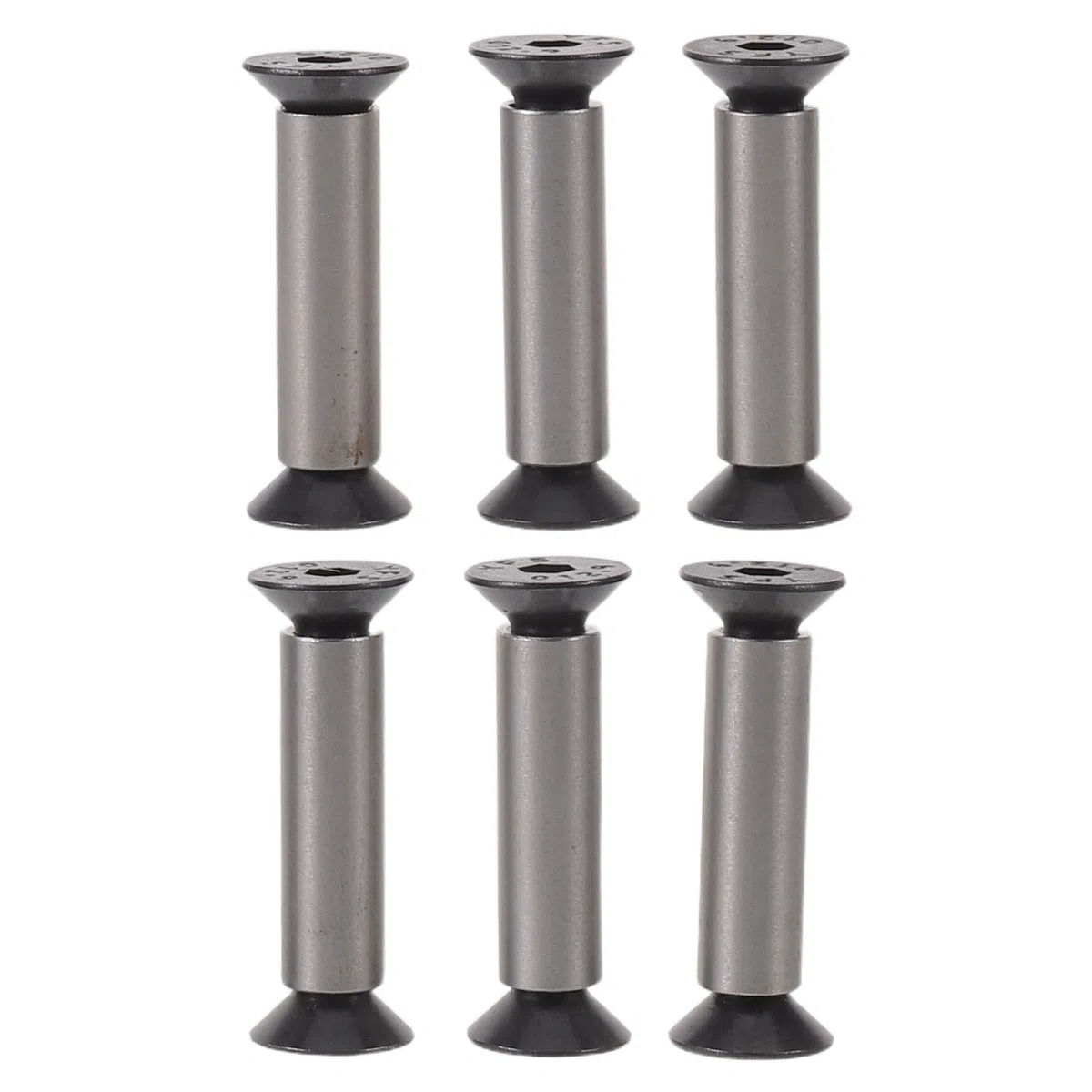 6 tornillos para mango de cuchillo - Tornillos hexagonales para mango de cuchillo de chef para fijación de la hoja - Remaches M4 de acero inoxidable para reparación de herramientas de