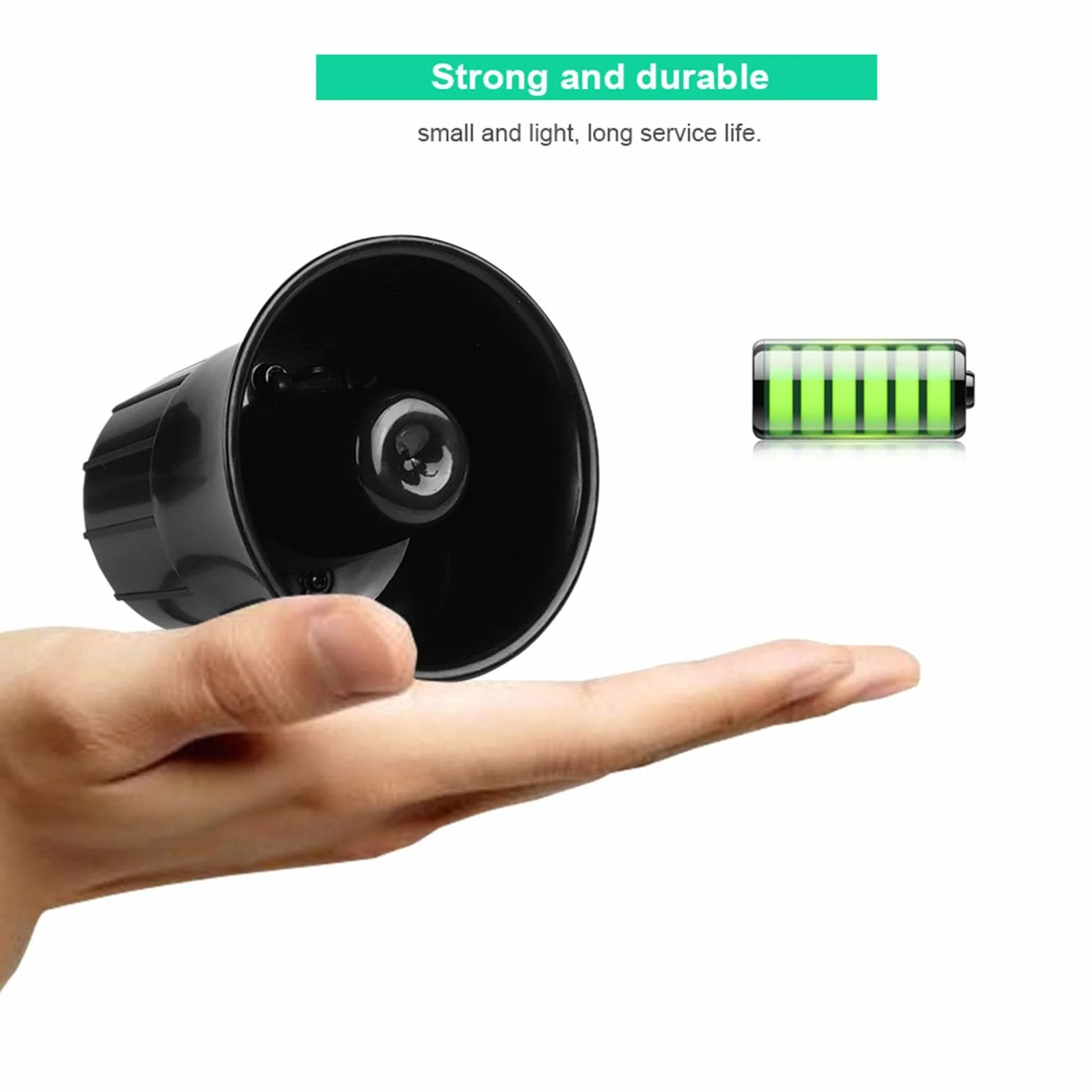 Sirena 120Db 12V Altavoz Alarma Exterior 115Db DC 12V Alambre Bocina Fuerte Alarma Sirena Electrónica de Coche para Seguridad Al Aire Libre