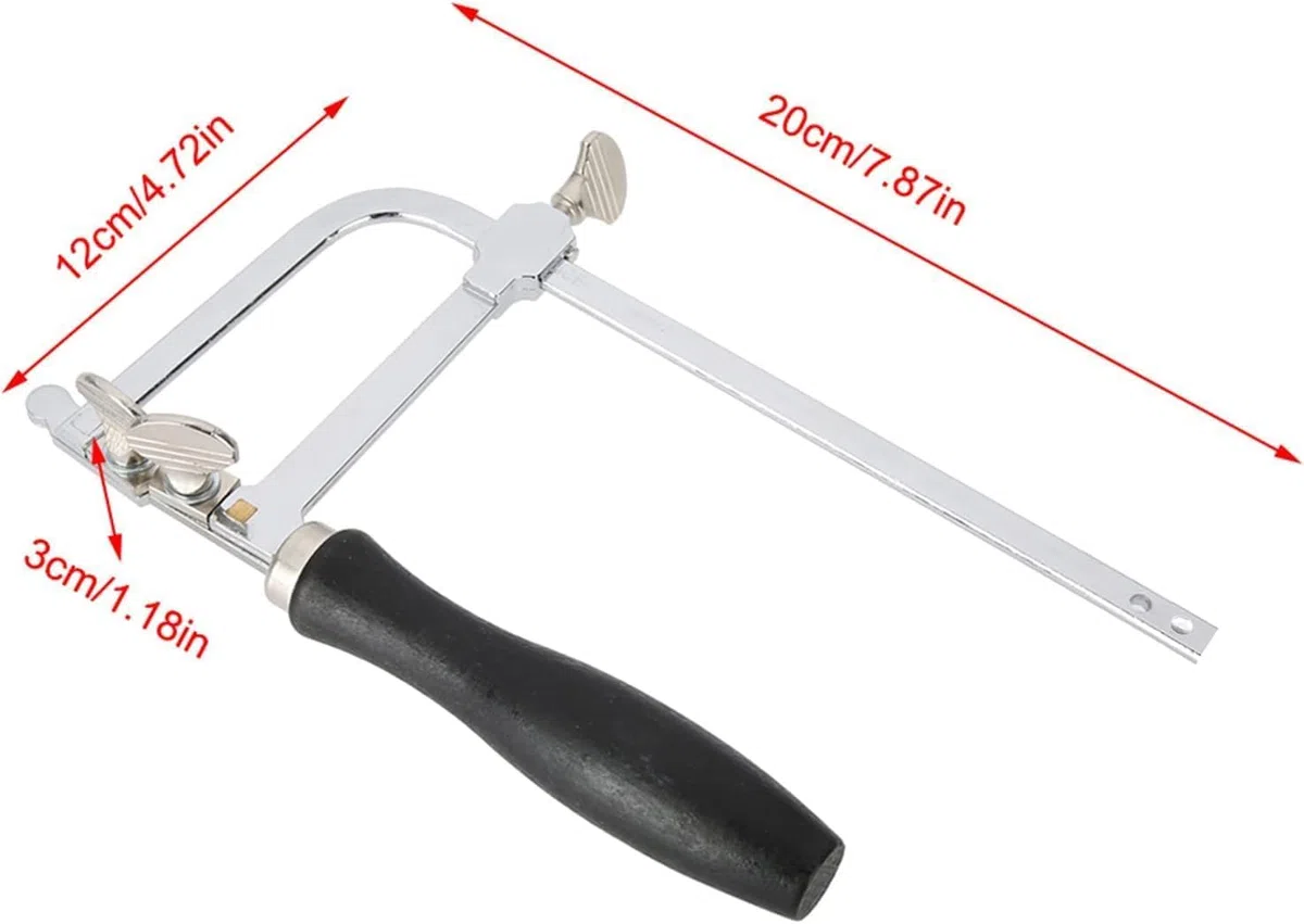 Sierra de sierra de arco en forma de U ajustable en forma de bricolaje herramientas de mano para el arte de la joyería Profundidad de corte 0,80 mm