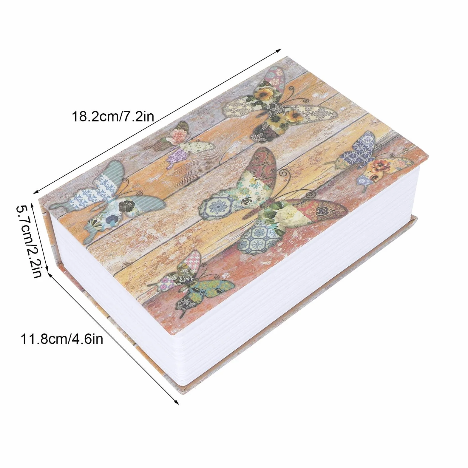 Caja fuerte oculta de metal en forma de libro con cerradura de combinación portátil