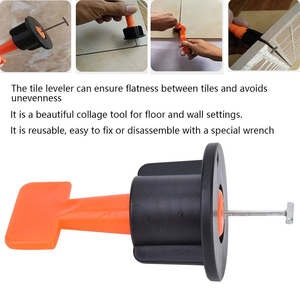 Kit de nivelacin de azulejos, 50 piezas, espaciador para piso y pared, herramienta de bricolaje para renovacin del hogar