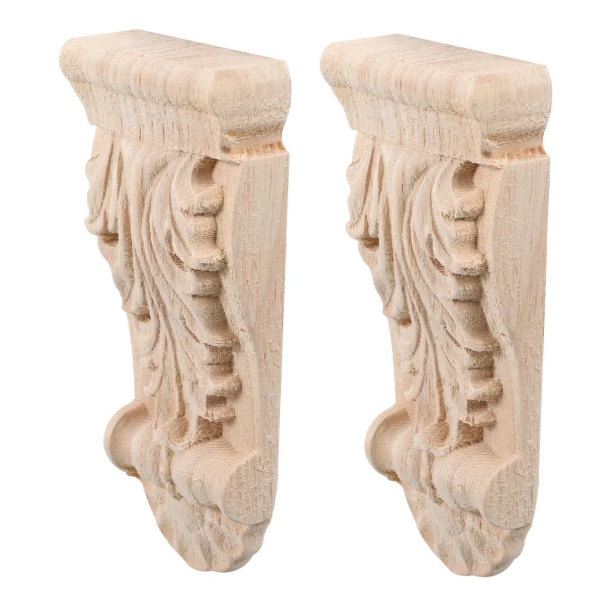 NUOBESTY 2 Piezas Ménsula De Capitel De Madera Tallada Decoración Europea Para Muebles Apliques De Madera Para Esquinas De Estantes Para Decoración Del Hogar