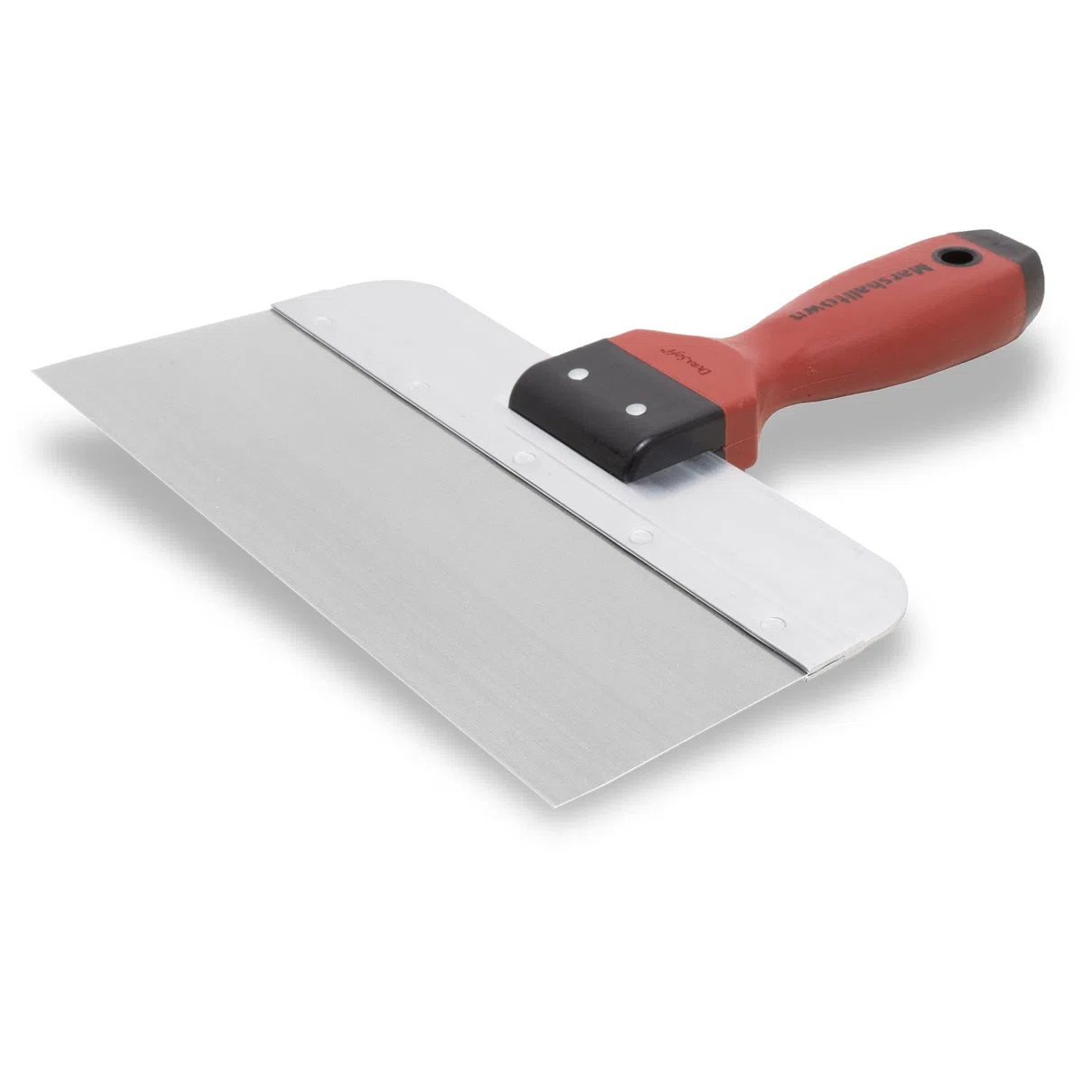 Espátula de superficie Marshalltown con mango DuraSoft en acero inoxidable, herramienta para drywallers, dimensiones: 254x76 mm