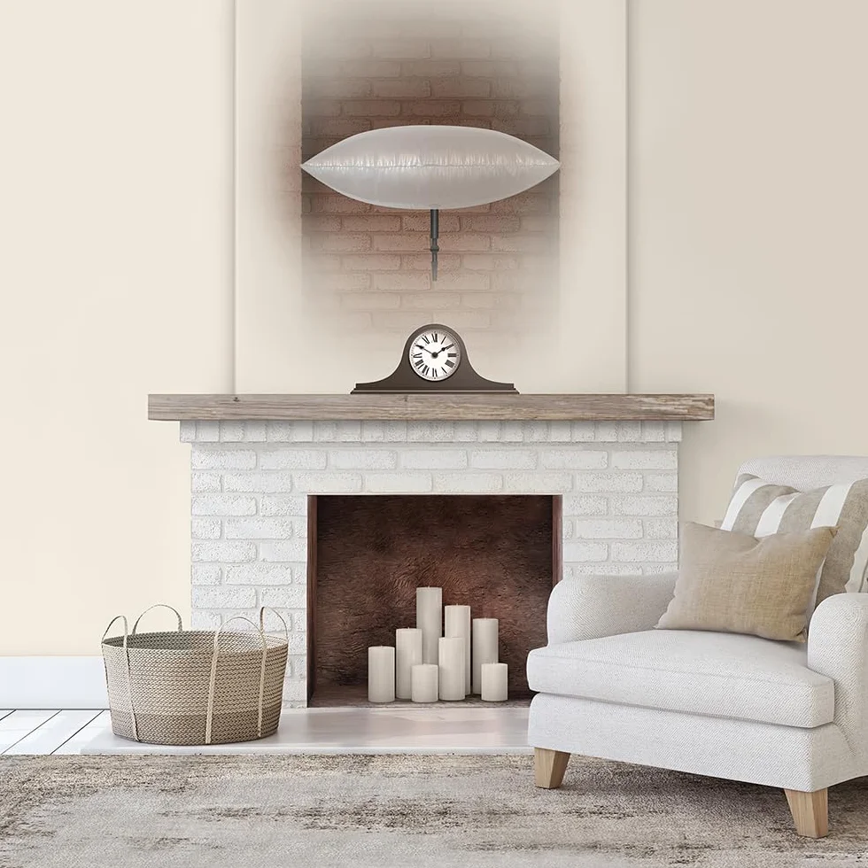 THE CHIMNEY BALLOON 5Y-80Q3-GR4Y Burlete de Chimenea, Transparente, 38cm x 38cm