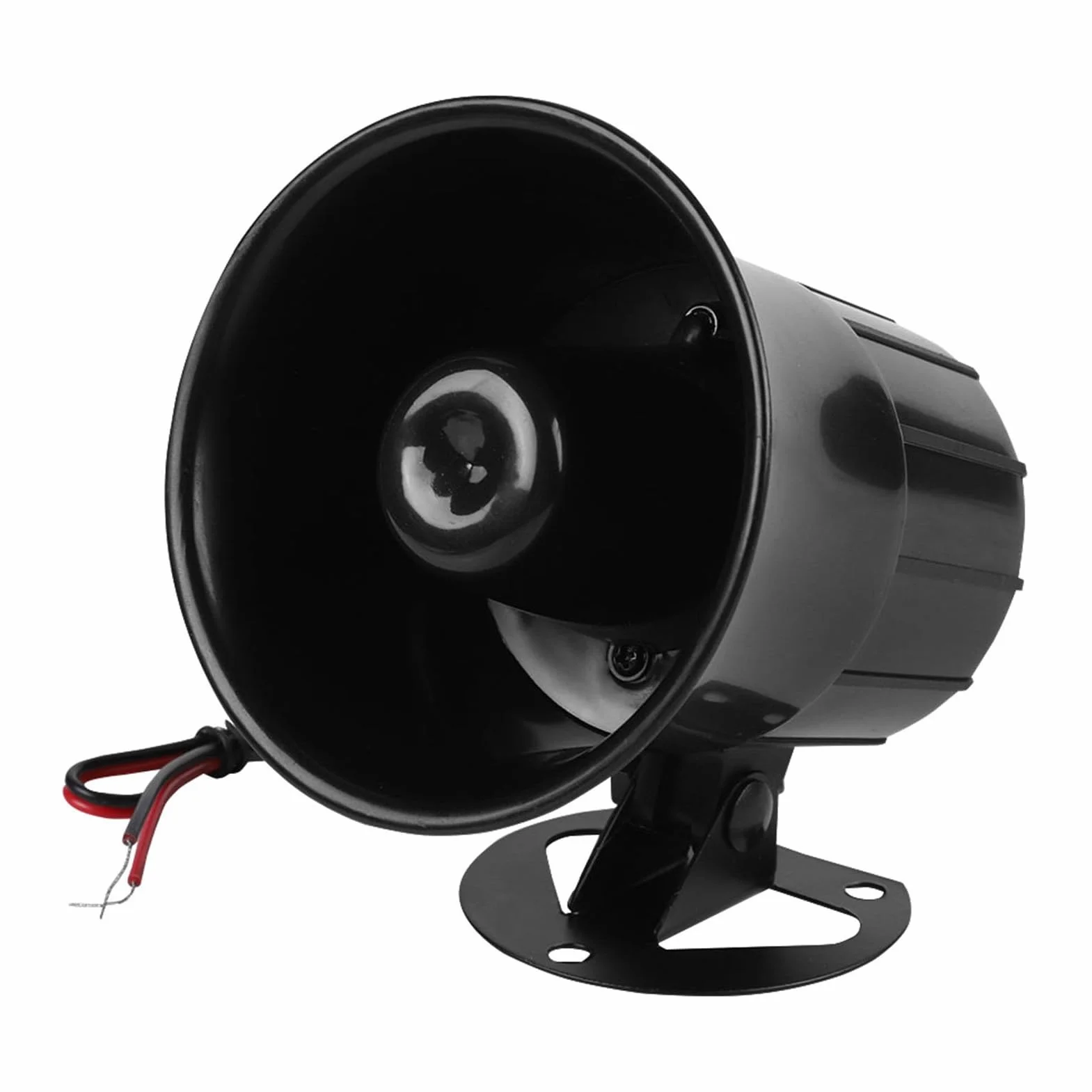 Sirena 120Db 12V Altavoz Alarma Exterior 115Db DC 12V Alambre Bocina Fuerte Alarma Sirena Electrónica de Coche para Seguridad Al Aire Libre