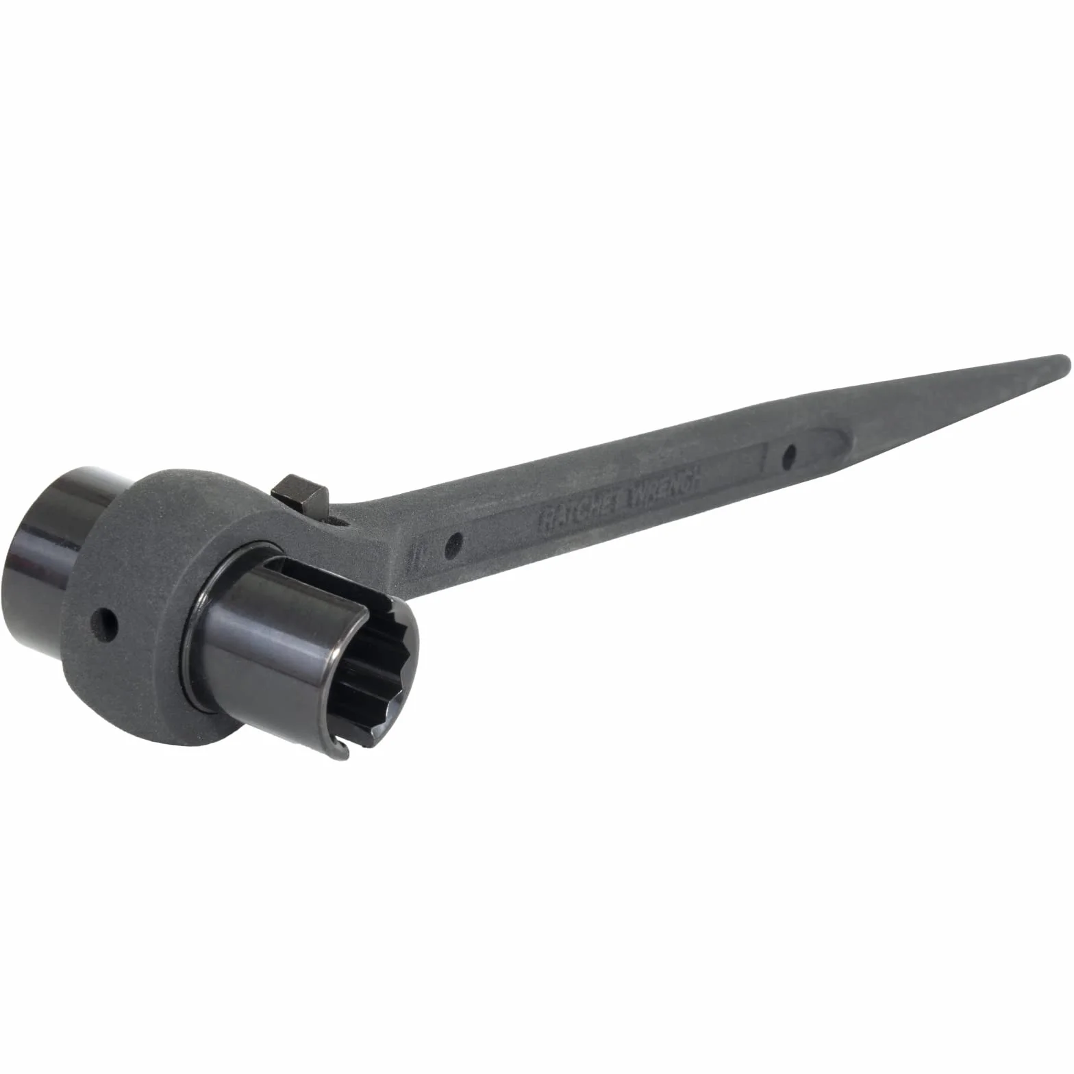 HASKYY Llave de trinquete para andamios con ranura para tuerca de ala de 19/22 mm, trinquete y llave inglesa convertible derecha/izquierda - Doble punta 4 en 1 herramienta