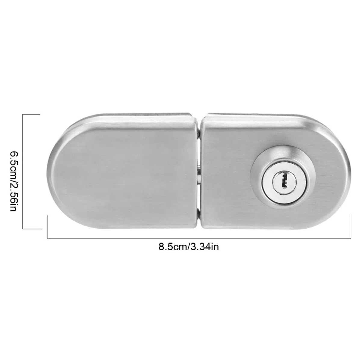 Cerradura de puerta de vidrio Cerradura de seguridad 1pcs con llaves y otros accesorios para cerradura de seguridad