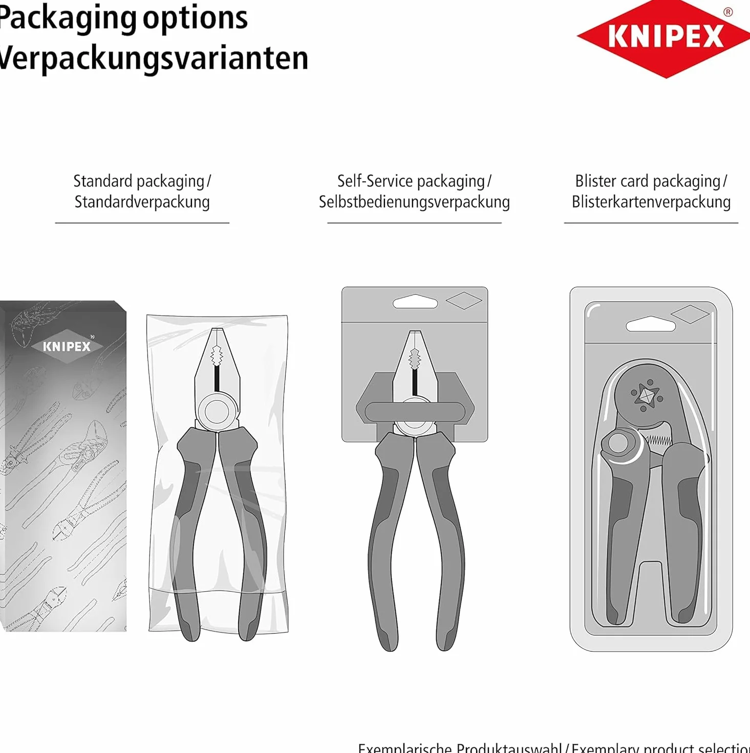 KNIPEX Tenaza rusa (tenaza rusa) cincado brillante 280 mm, 99 04 280 EAN