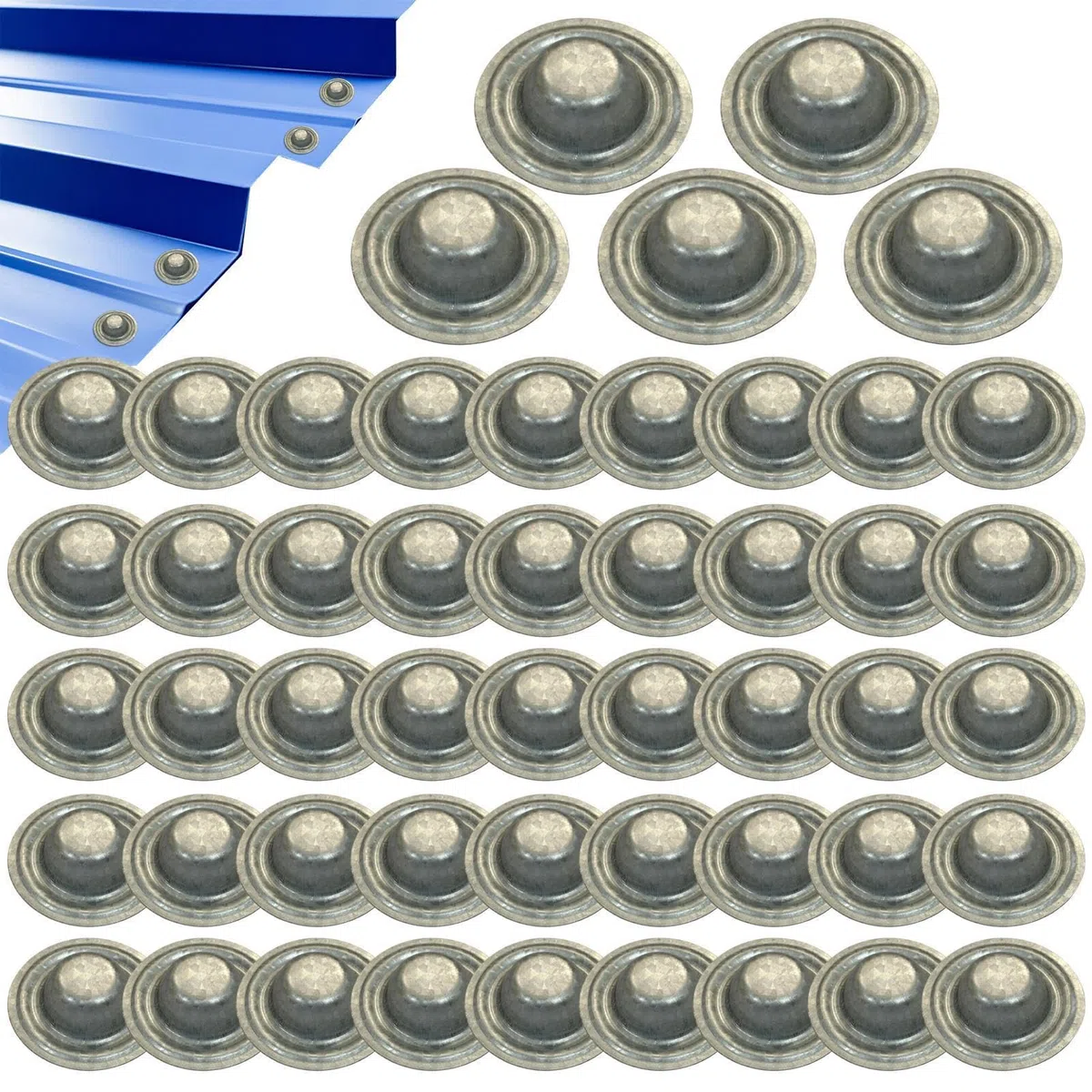 Tapones Para Tornillos De Techo Metálico – 50 Piezas Impermeable | Techado | Arandelas Sellado Propietarios Techadores Agricultores Garaje Carport Cobertizo Taller