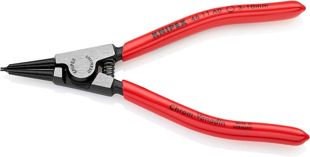 KNIPEX Alicate para arandelas para arandelas exteriores de ejes recubiertos de plástico 140 mm, 46 11 A0
