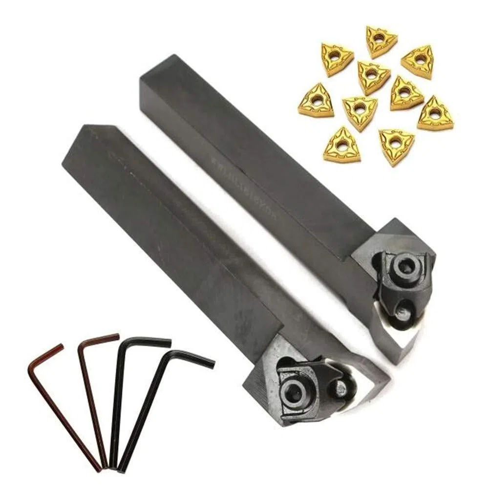 Wwlnr / L1616H / K08 Portaherramientas De Torneado De 16X100Mm Con 10 Piezas Wnmg080404 Insertos