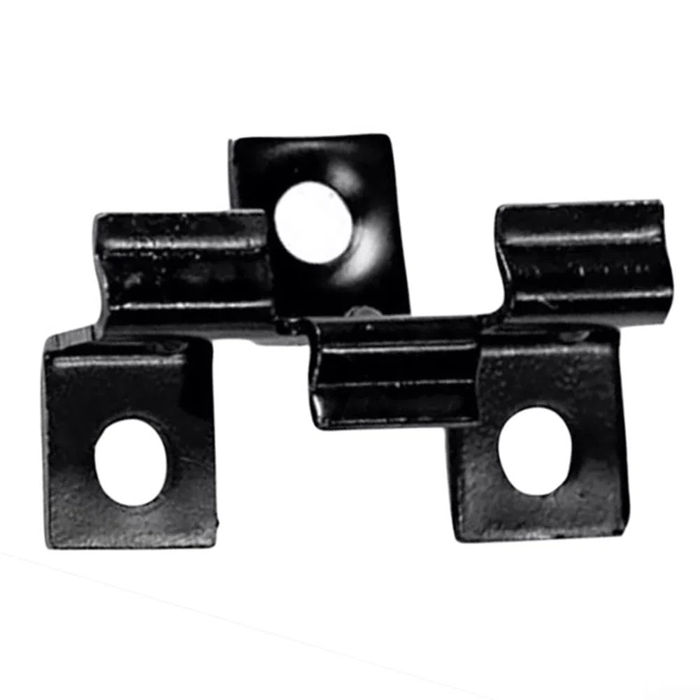 Clips compuestos de acero inoxidable para terrazas de jardín, fijaciones para exteriores, color negro, 100 piezas con espacio de 3 mm para suelos laminados, 7 mm, 8 mm, 9 mm, 10 mm (8 mm)