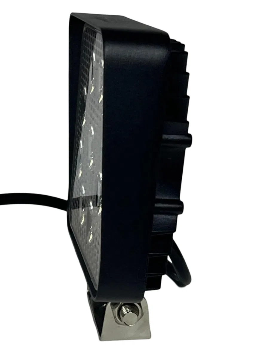 Faro de Trabajo LED Rectangular 27W, 9 LEDs 2160 lúmenes, IP68 Impermeable 10-30V | Lámpara de Trabajo para Off-Road, Tractor, Camión, 4x4, Coches | Foco Exterior 12V/24V, Luz Blanca, 30,000 horas