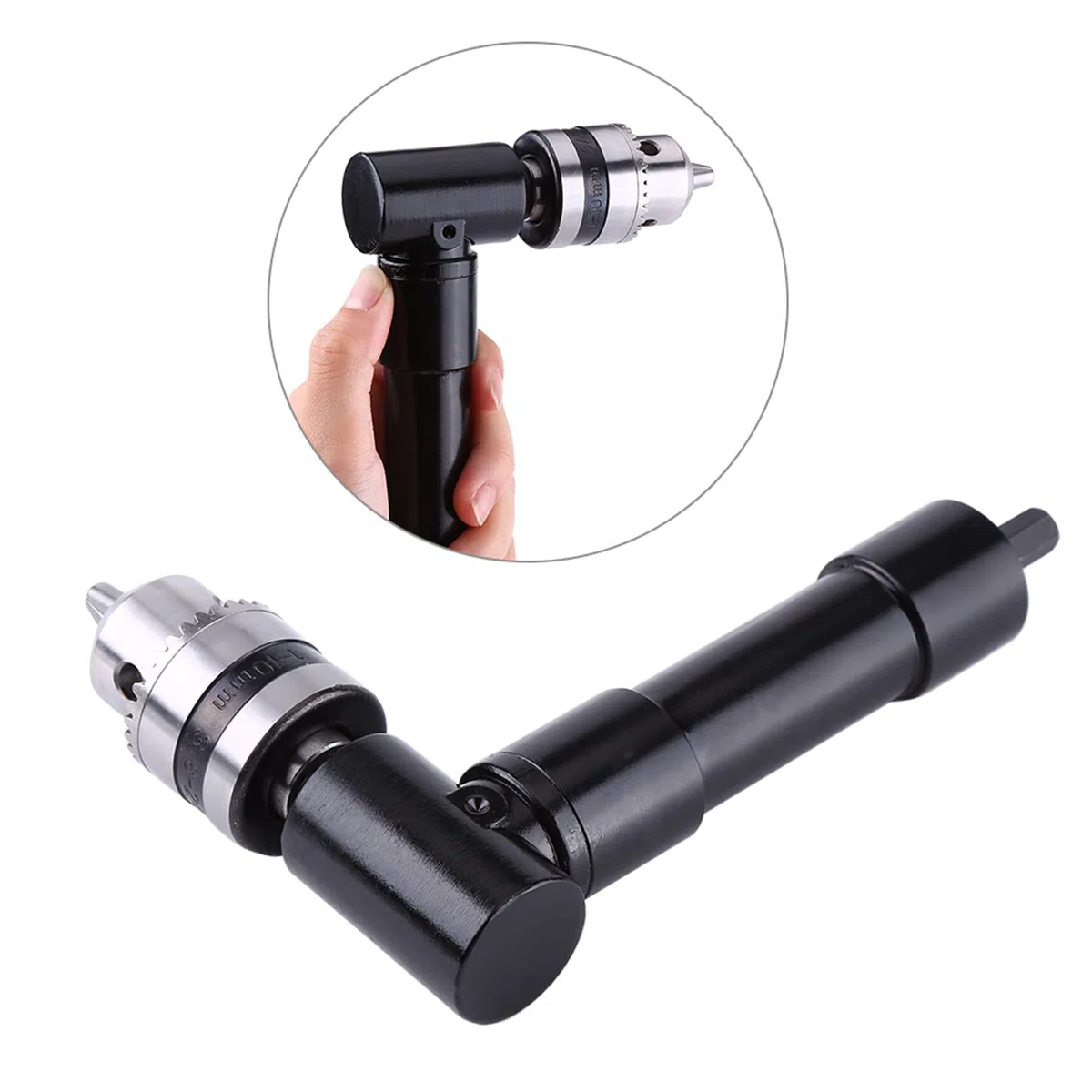 Adaptador de Ángulo Recto, Herramienta de Extensión de Accesorio de Taladro de 90 Grados con Eje de 8 mm, para Espacios Reducidos, Áreas Compactas, Compatible con Taladros Eléctricos