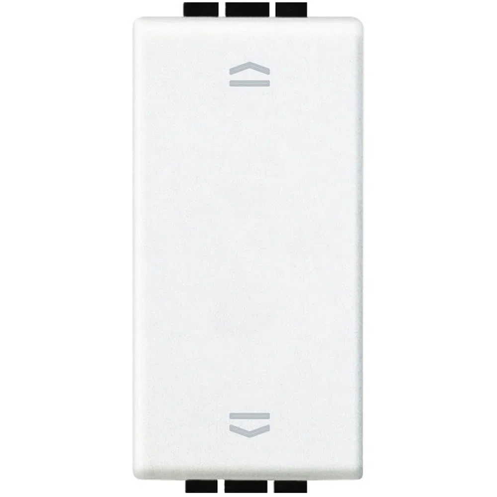 Pulsador doble persianasBticino N4037N LivingLight1 modulo Blanco