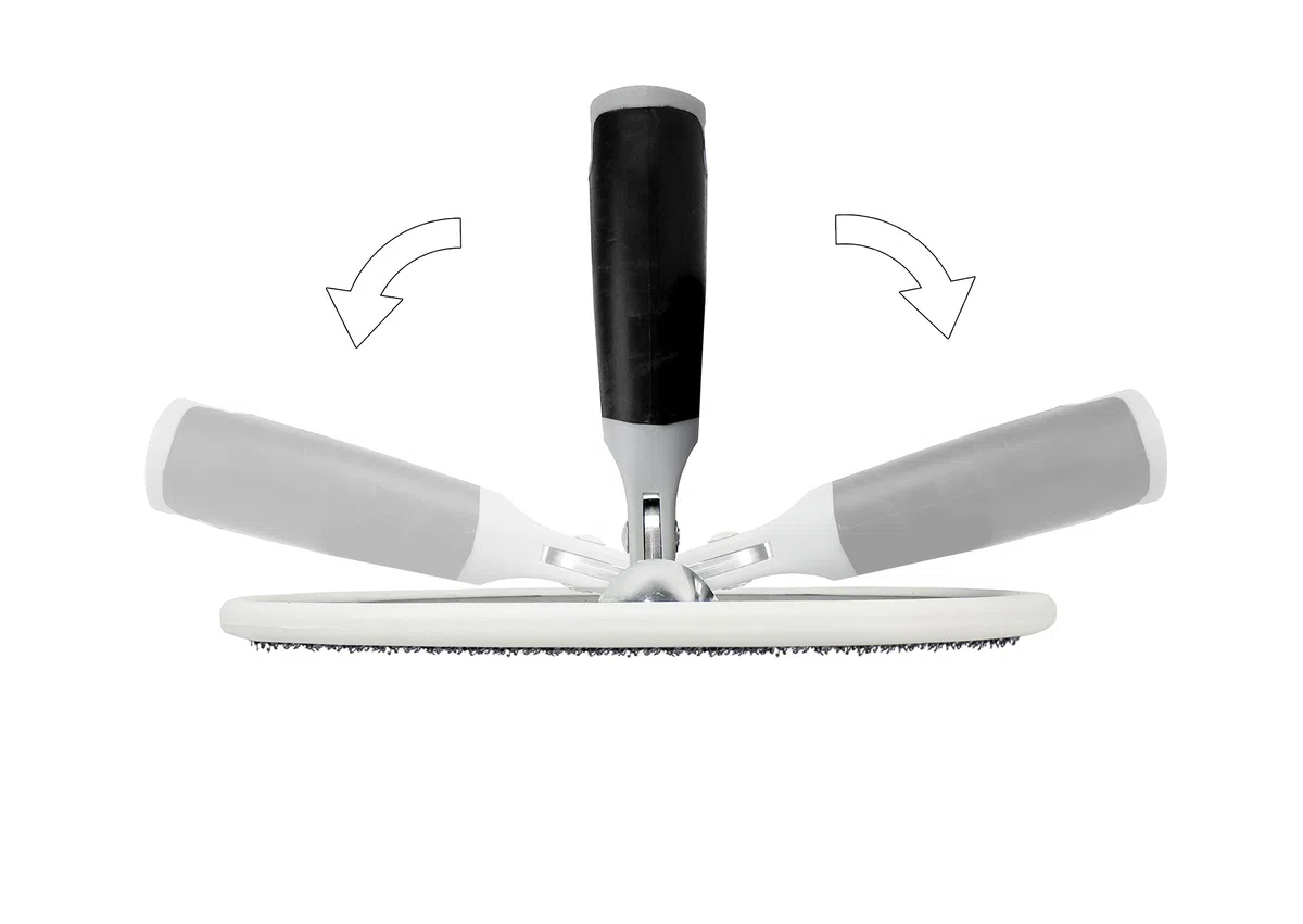 Werku WK601760, Lijadora Circular Paredes-Techos, Calidad Profesional, Disco 225 mm, Bidireccional, Incluye 3 Discos Lija