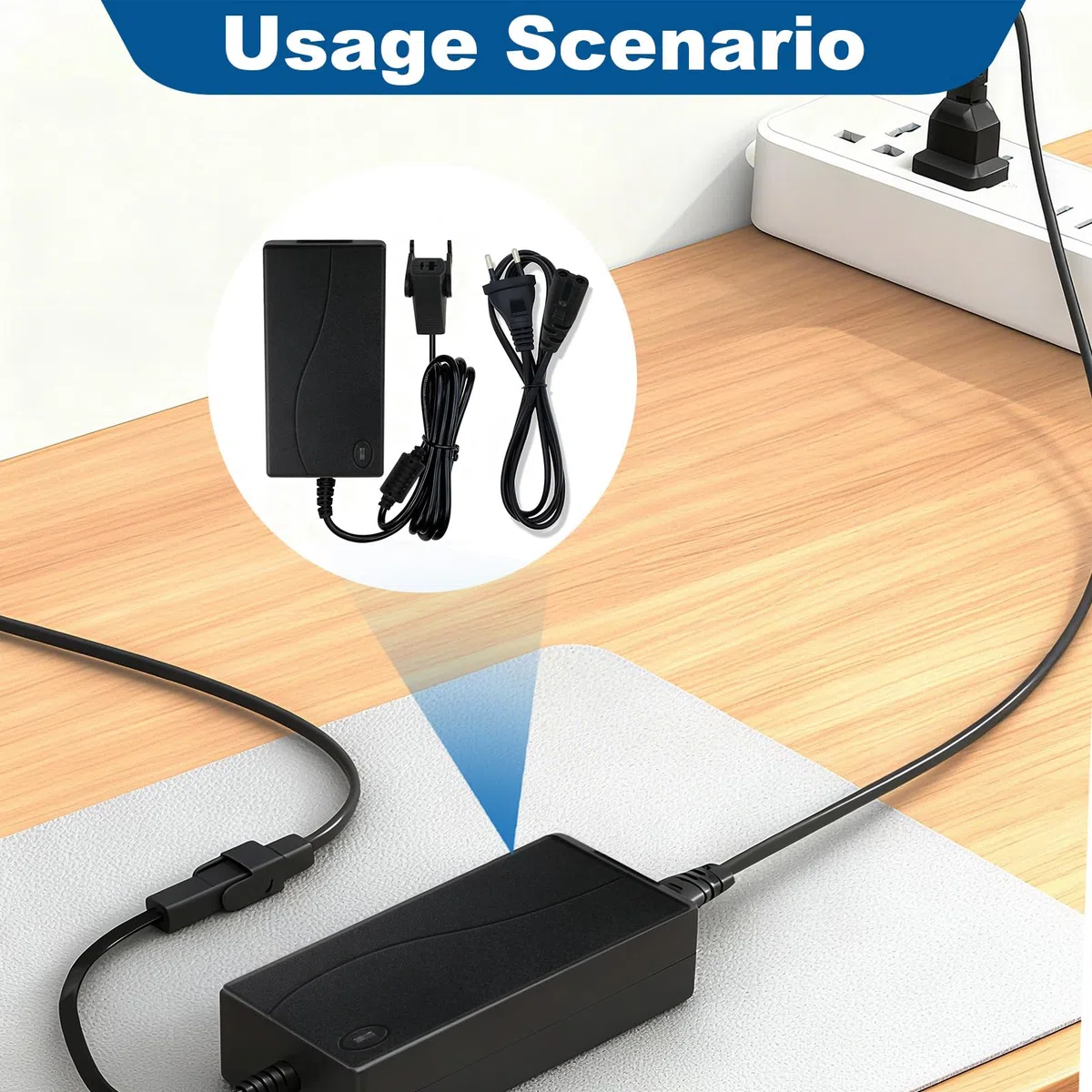 Transformador 29V 2A para Silla Elevadora Transformador Sillon Reclinable Eléctrico Compatible con ZBHWX-A290020-A Fuente de Alimentación AC/DC con Cable 90cm para Limusinas Okin con Cordón Anillo