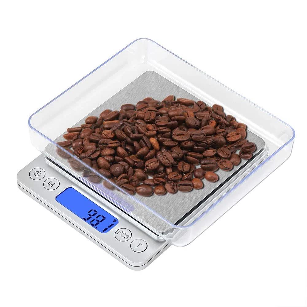 Balanza digital, Balanza de precisión / Balanza de letras / Balanza / Balanza de oro / Balanza de bolsillo, Muy cerca, Despertador profesional fácil, Balanza de bolsillo, 1000 g / 0.1 g