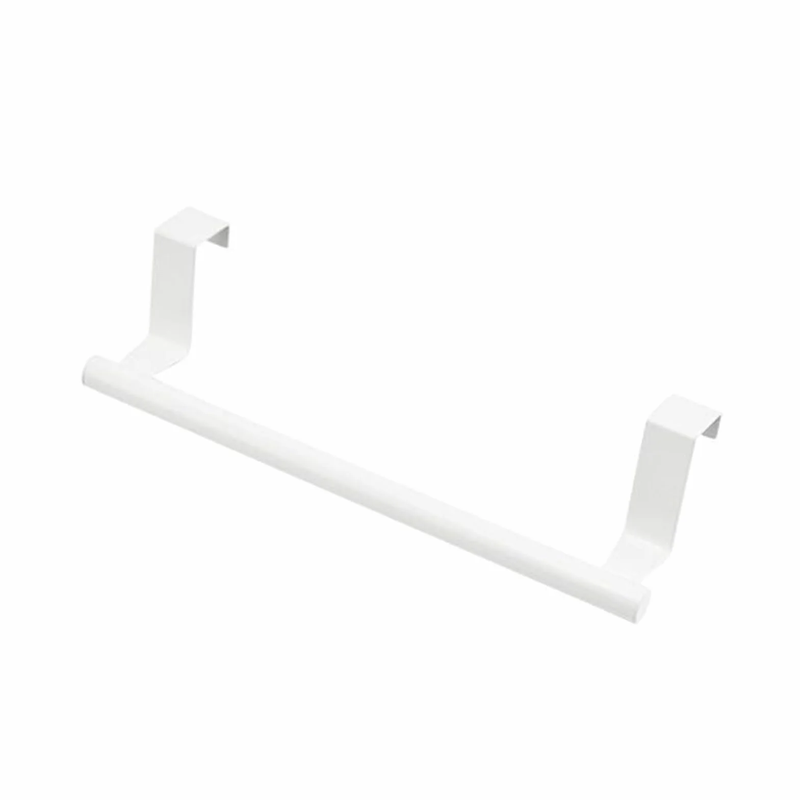 Toallero de cocina acero inoxidable colgar sin taladrar para puerta armario baño blanco