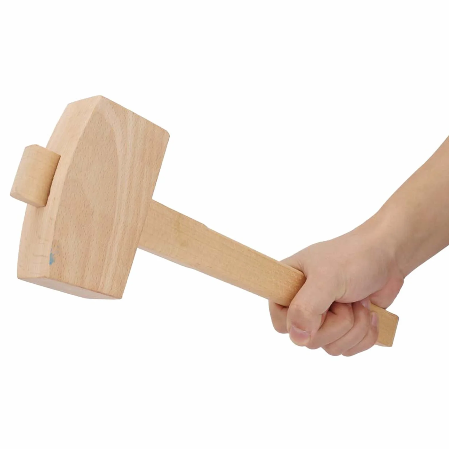 Mazo de Madera Profesional para Carpintería, Martillo para Tallar y Cincel, Herramienta de Carpintería con Mango, Talla L