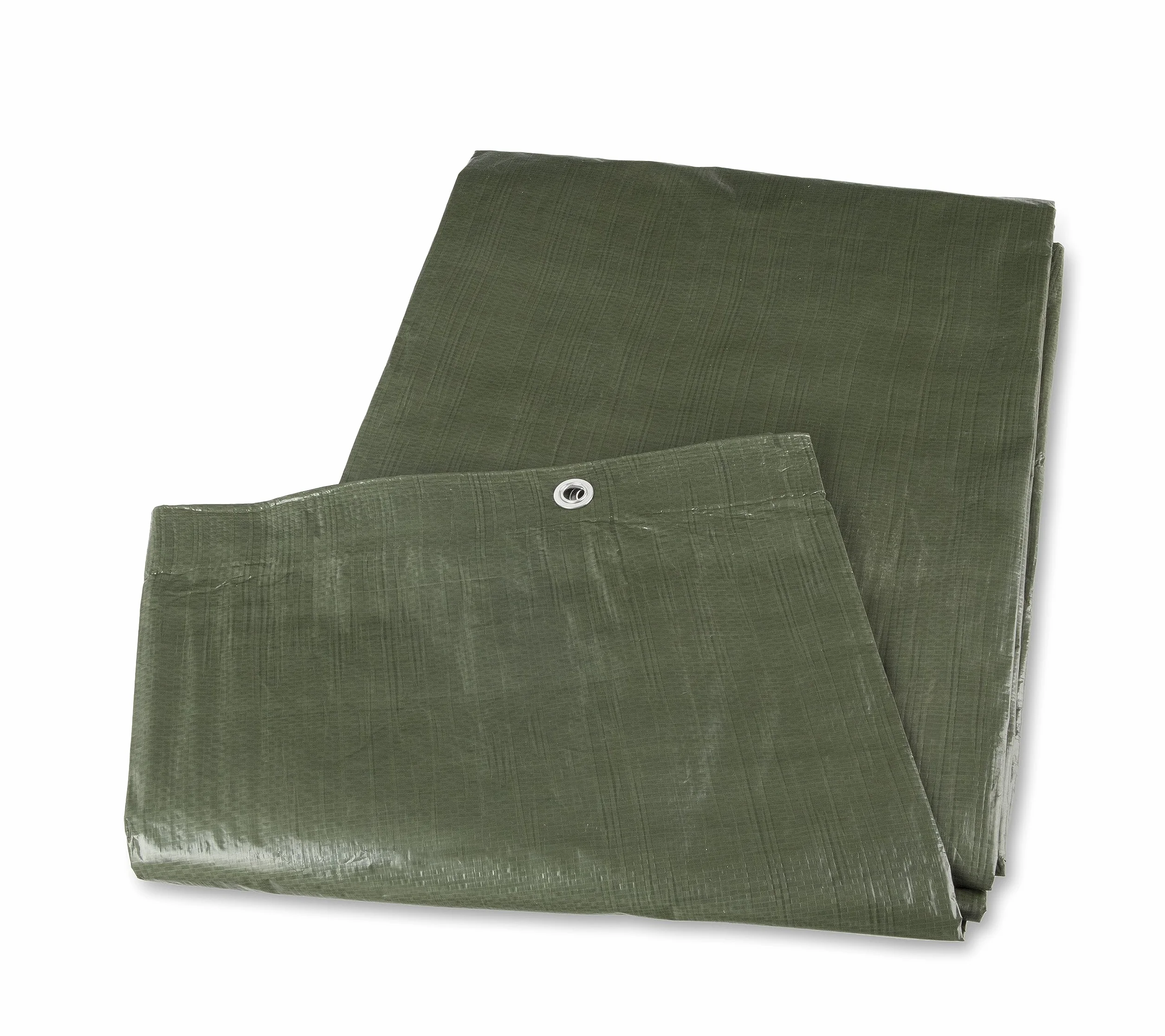 Mivos - Lona impermeable universal de 4 x 4 m, color verde, lona de 90 g/m², lona protectora para muebles de jardín y madera, resistente al moho, lona de jardín con ojales de aluminio