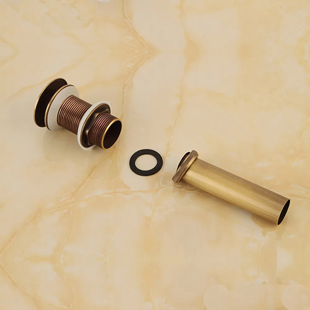 Fregadero para Lavabo sin Ranura Empujar para Elevar Haga Clic en Tapón para Desecho Clack Tapón para Desagüe sin Desbordamiento Terminado (Amarillo)