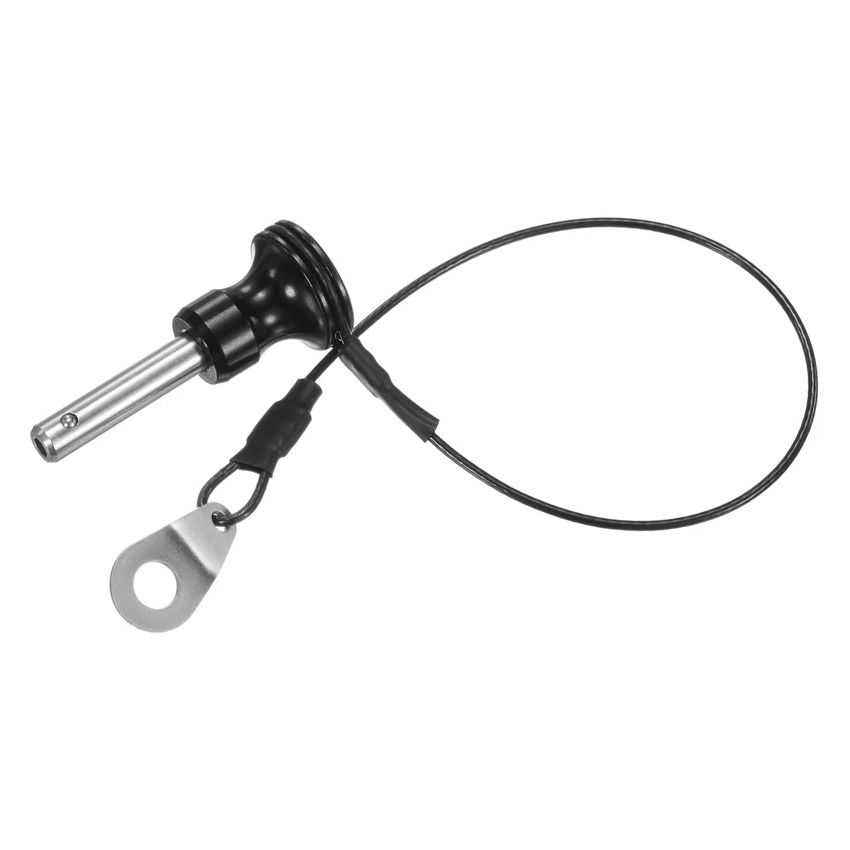M METERXITY Pasador de Bloqueo de Bola 1/4" [6mm] de Diámetro 25/32 [20mm] Largo Pasadores de Liberación Rápida con Botón de Presión y Cable de Lanyard [Acero Inoxidable 304]