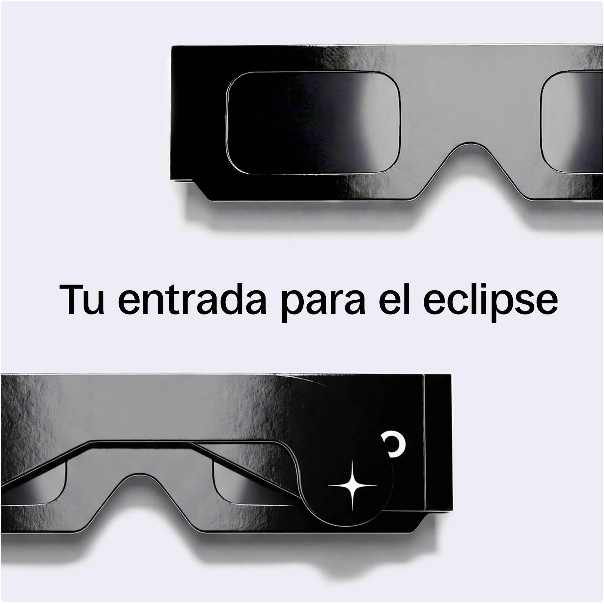 ORRO 37MM Classic Gafas para Eclipse Solar Pack de 6, Blanco, Protección Ocular Certificada, Probadas EN ISO 12312-2:2015, Marcado CE para Observación Directa Segura del Sol