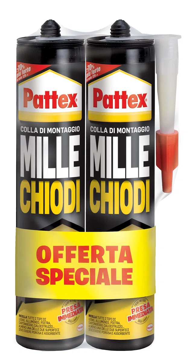 PATTEX Millechiodi Forte&Rapido, Bipack, 400 g