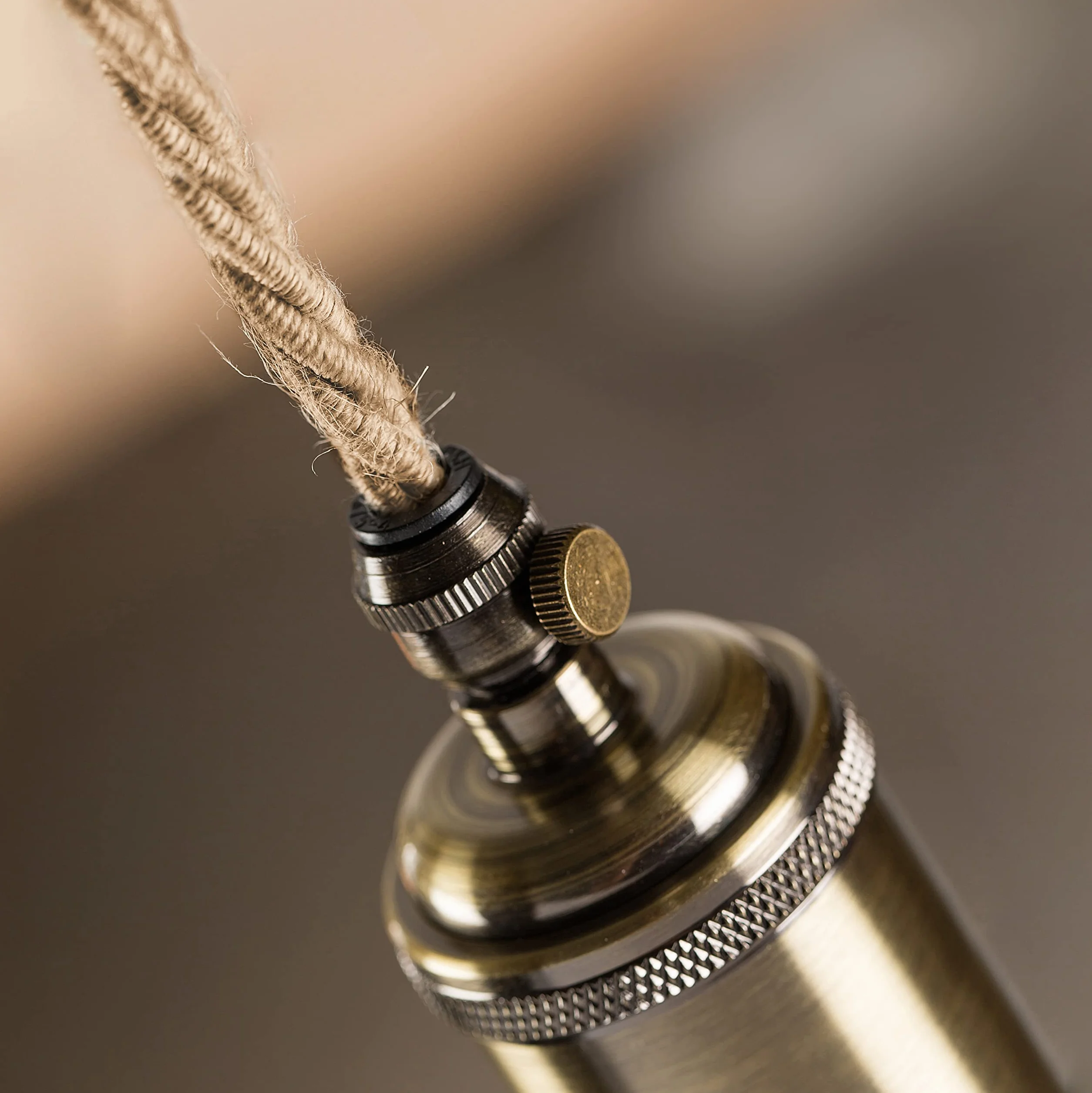 Cable de tela yute trenzado 2x0,75 5 metros Hilo eléctrico textil para lámparas bricolaje iluminación vintage