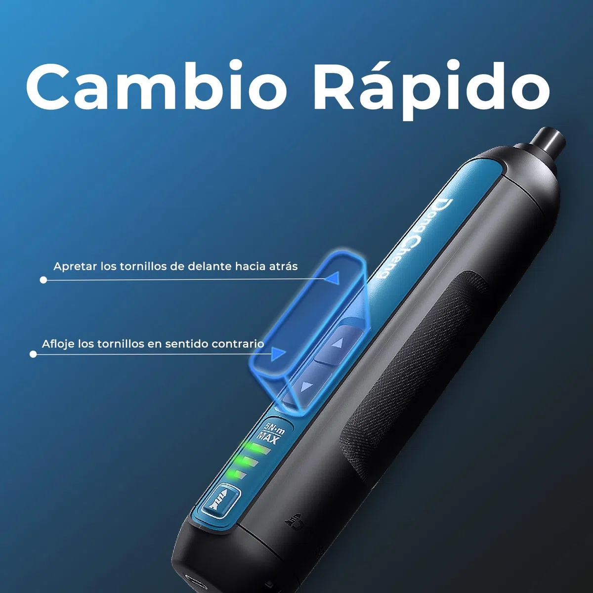 DongCheng Mini destornillador inalámbrico, 4 V, batería de iones de litio de 2000 mAh, 3 par de giro, máx. 5 Nm, luz LED, 8 piezas, puntas de acero S2, ideal para bricolaje y reparaciones