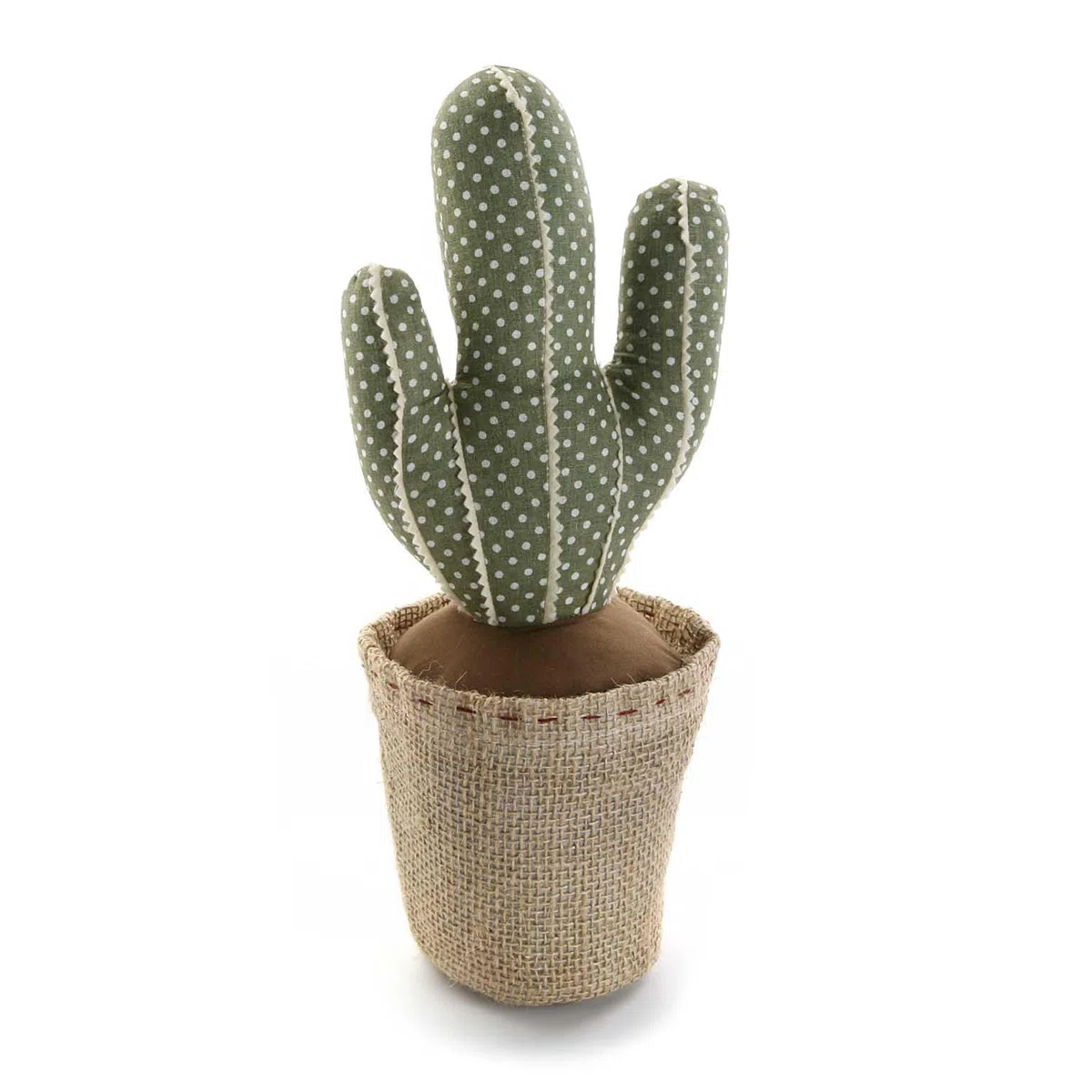 Versa 20270119 Sujetapuertas con diseño Cactus, Madera, Verde, 12.00x12.00x34.00 cm