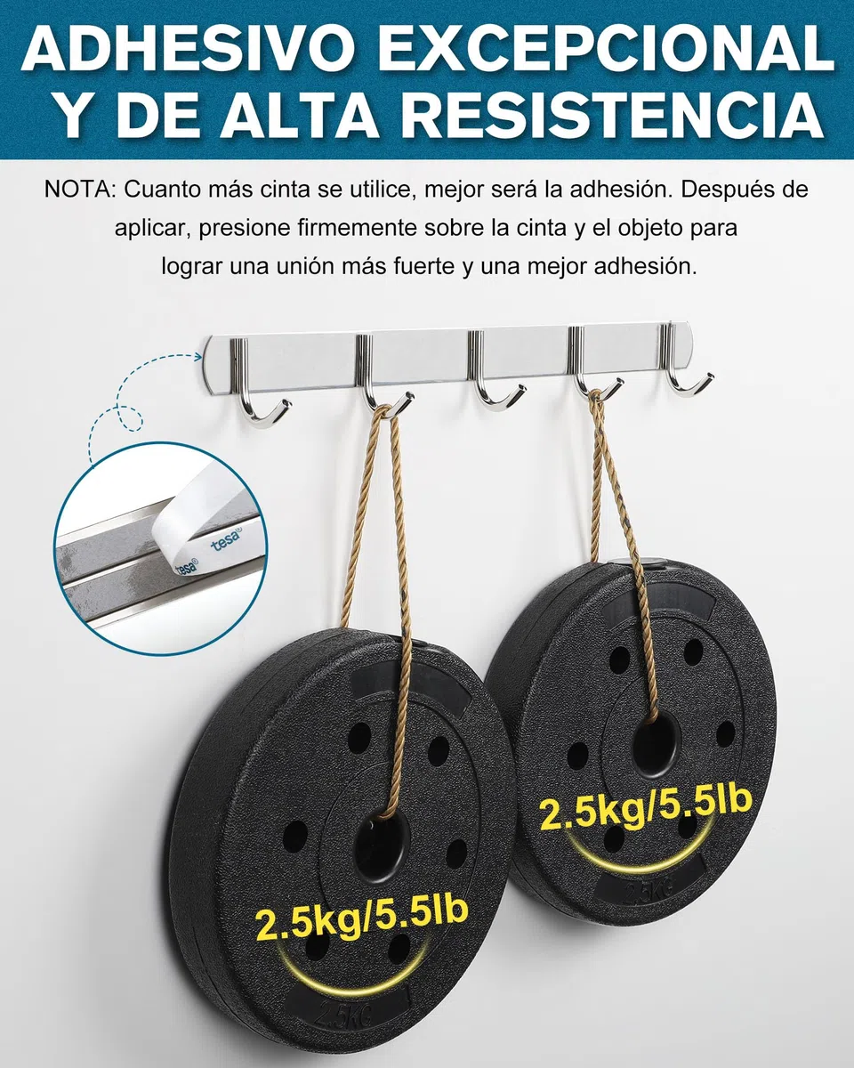 EMITEVER Cinta Doble Cara Extrafuerte 68211-5,5 mX20 mm Cinta Adhesiva Doble Cara, Impermeable y Resistente a la Temperatura, Adecuada Para Automóviles y Decoración Del Hogar