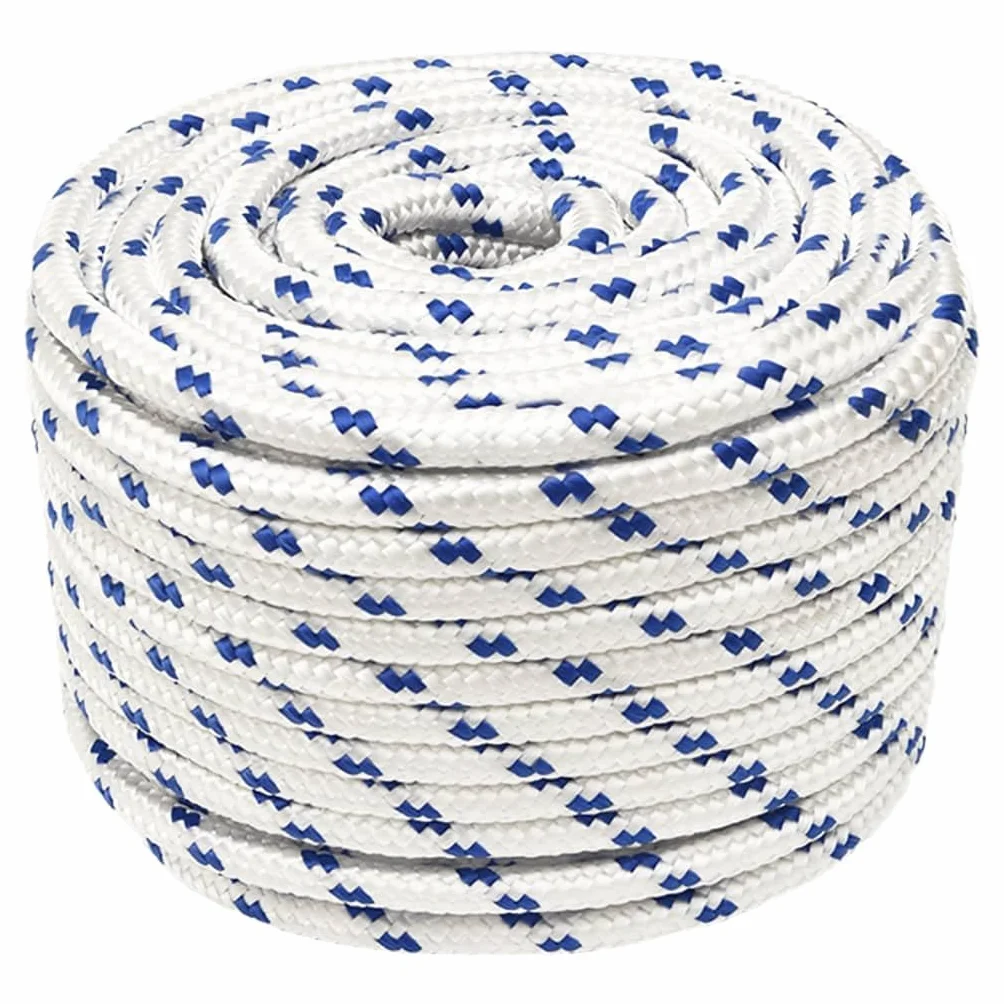 vidaXL Cuerda de Barco Polipropileno Blanco 12 mm 25 m
