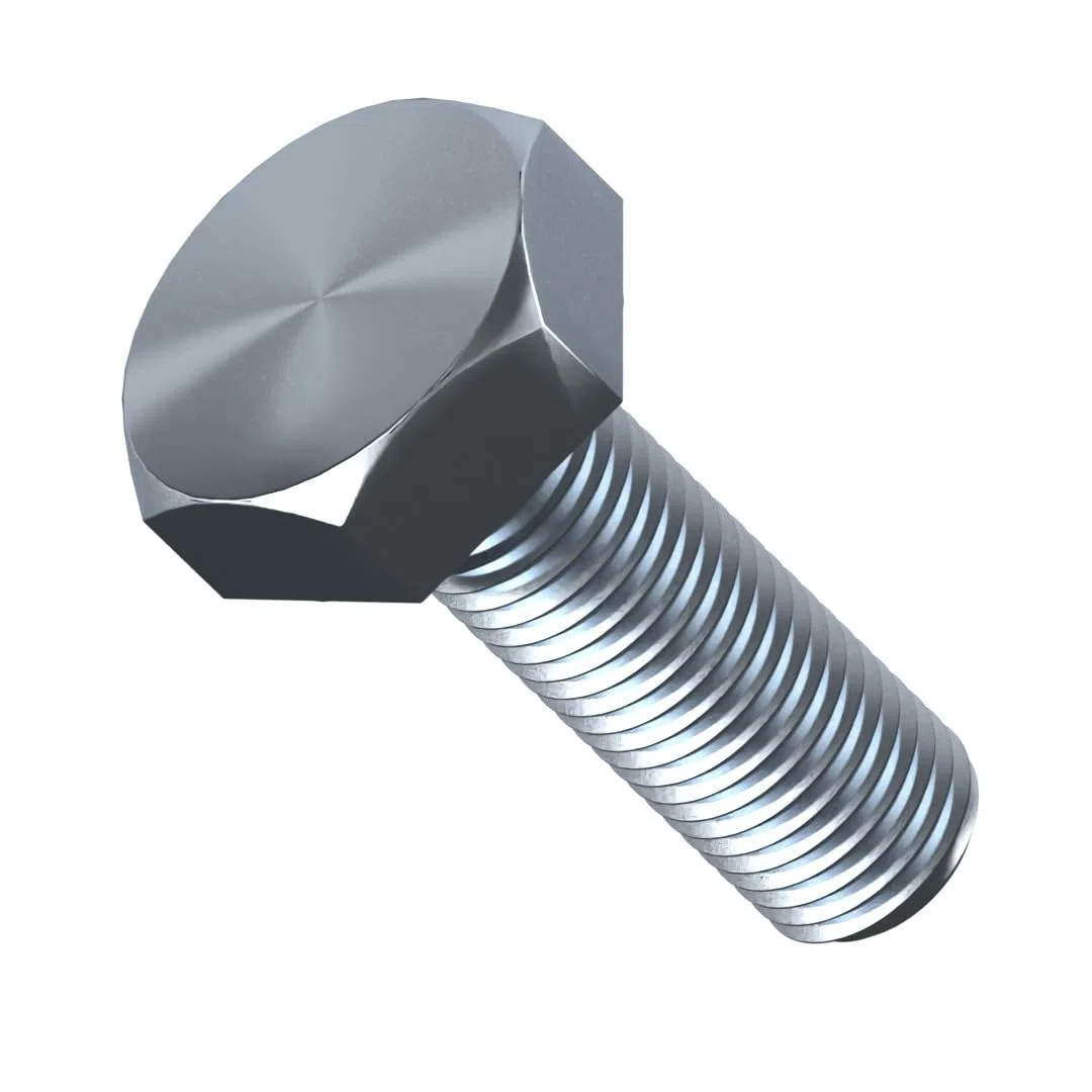 Tornillos de cabeza hexagonal M8 (8 mm x 100 mm), pernos hexagonales totalmente roscados, acero de alta resistencia, grado 8.8, zinc DIN 933 (paquete de 20)