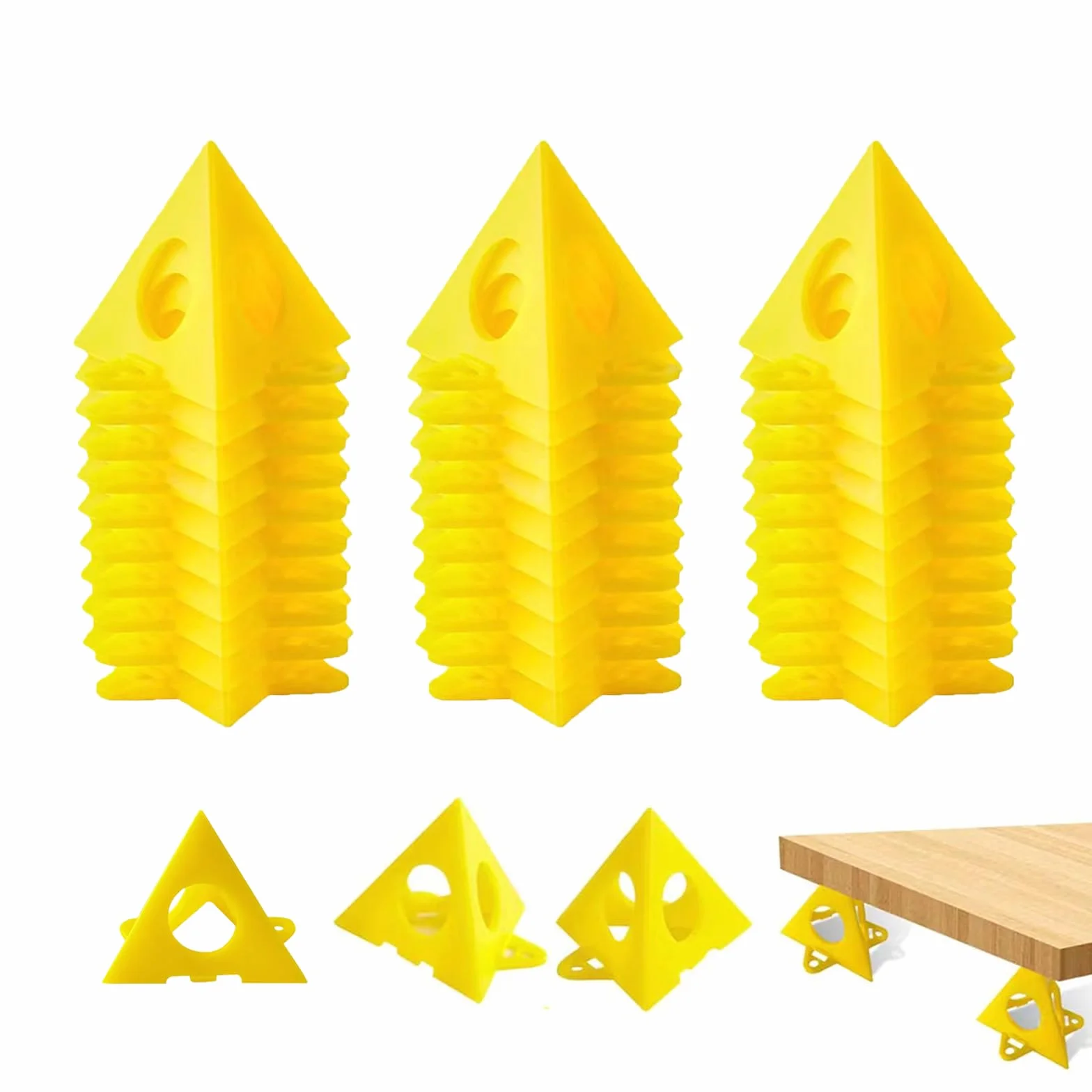 30 Piezas Soporte para Pintar Puertas, Soporte Pirámide de Plástico, Soporte para Pirámides de Pintor, es Adecuado para Pintar Lienzos, Puertas de Armarios y Otros Muebles y Artesanías