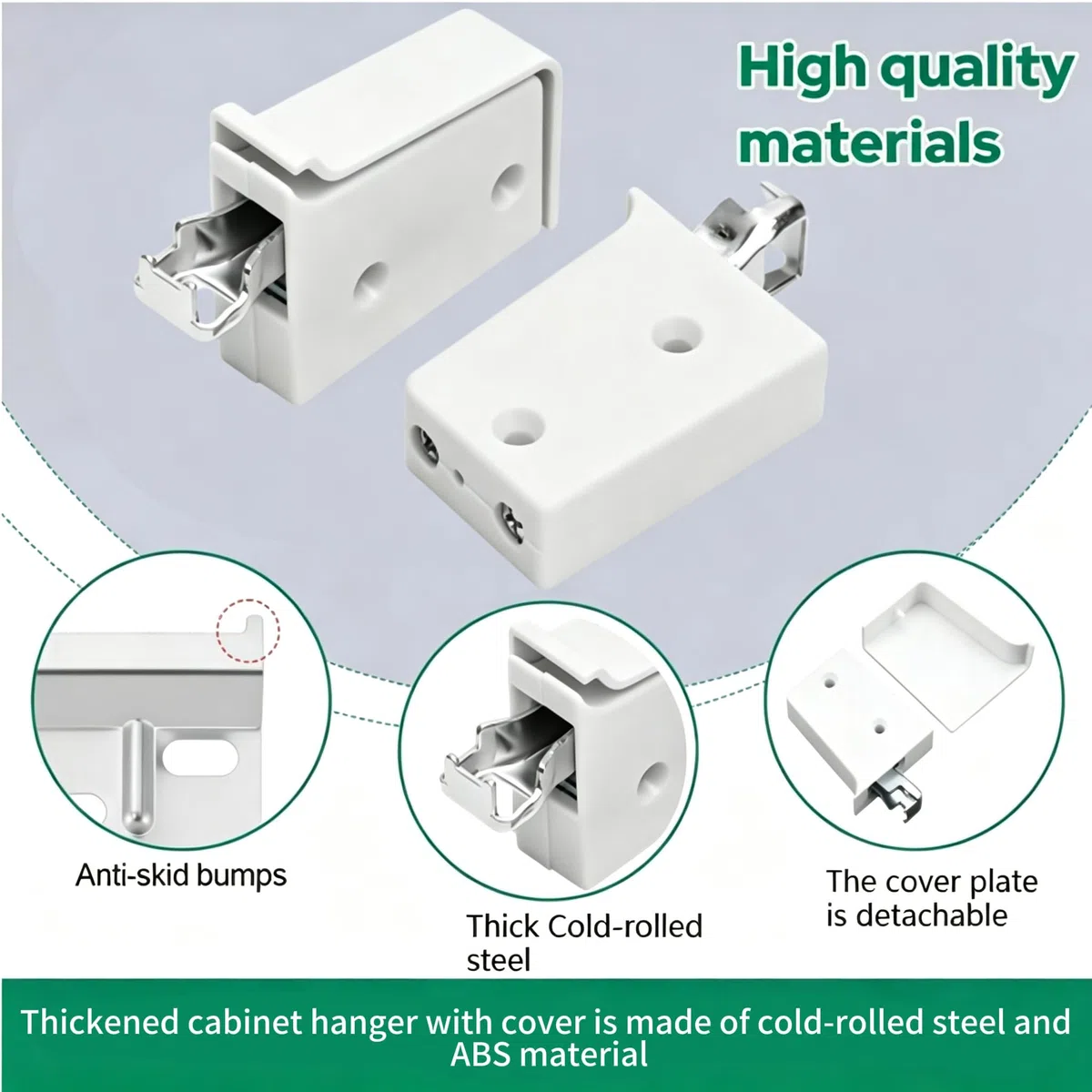 6 Piezas Juego de Soportes para Armarios Colgantes Gancho Ajustable para Armarios Soporte de Pared Tornillo de Expansión Kit Completo Cantidad Abundante Apto para Cocina Baño y Sala de Estar