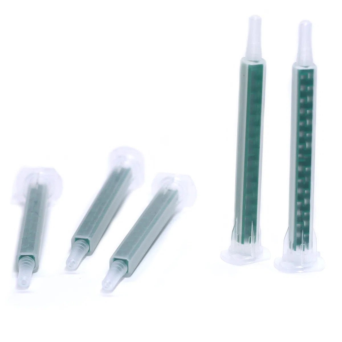 50pcs Verde Ab Pegamento Eesina estático Boca de Mezclar 16 Boquillas Tubo 84 cm Tubo de Mezcla