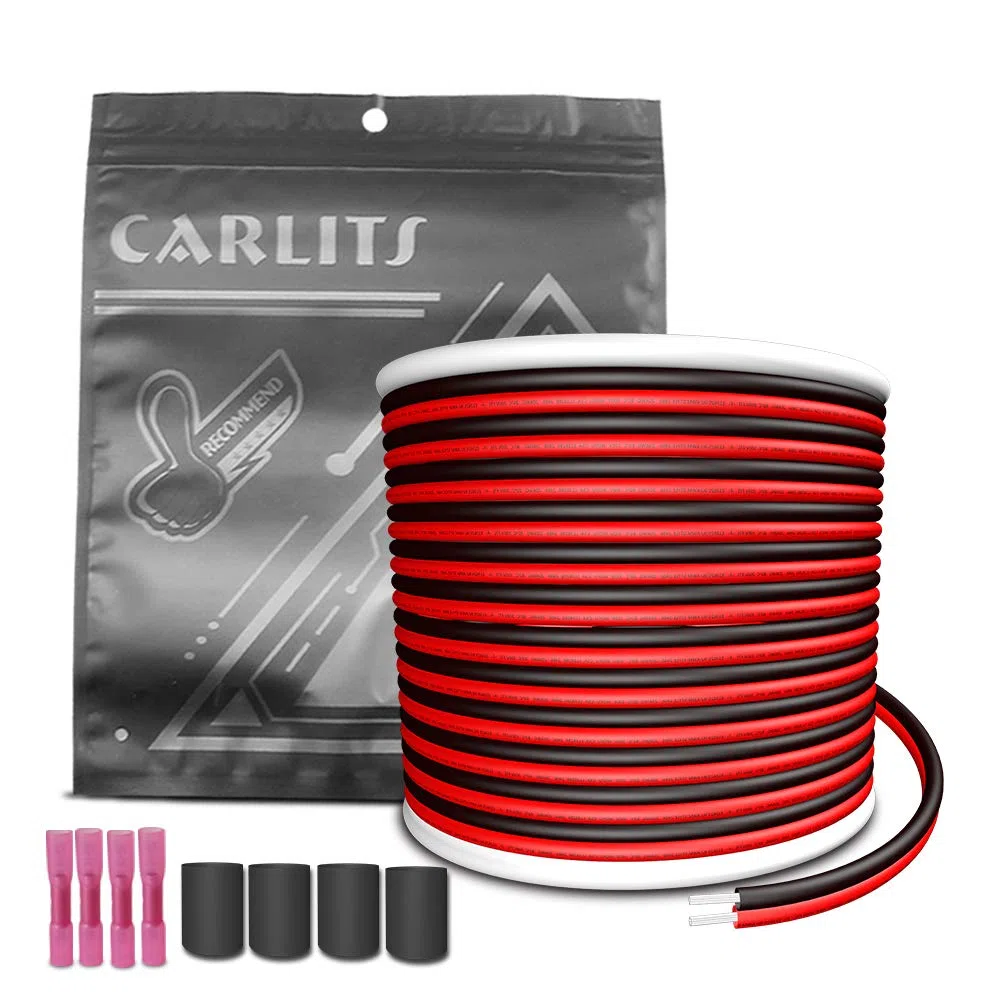 30m 20AWG Cable de Extensión Cable de Alambre Cobre Estañado Calibre 2x0.5mm² 20 Cable de Conexión de 2 Cables Eléctrico 12V / 24V DC para Tiras de LED Color Unico 3528 5050 2835