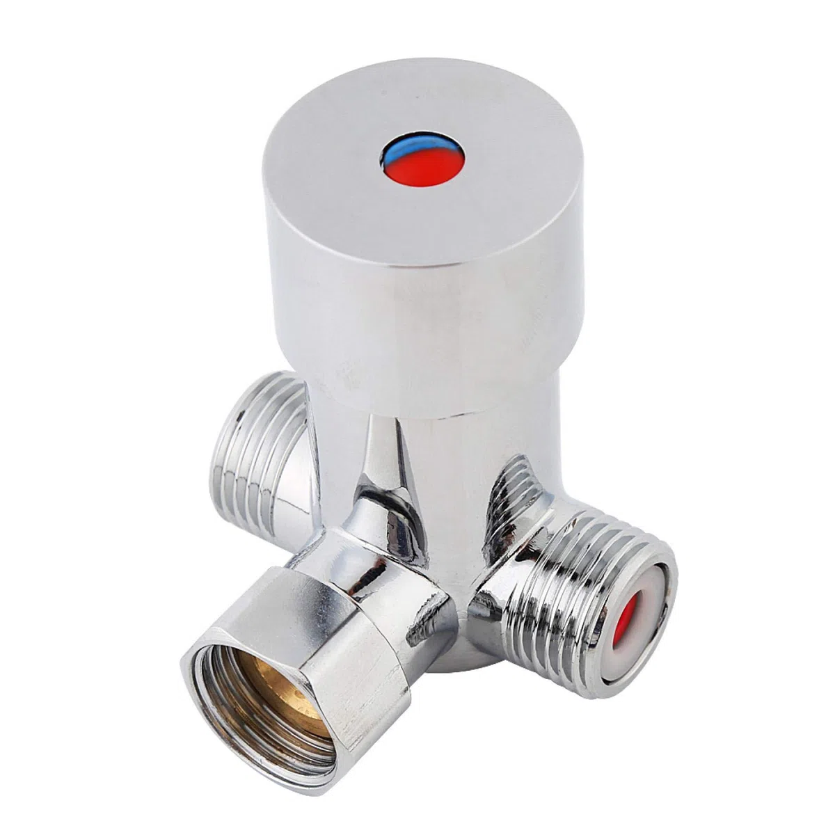 Válvula mezcladora de agua fría y caliente G1/2 mieszacz do wody válvula mezcladora termostática automática con válvulas de retención, 20 m³/h para tuberías Wasserhahn Ventile