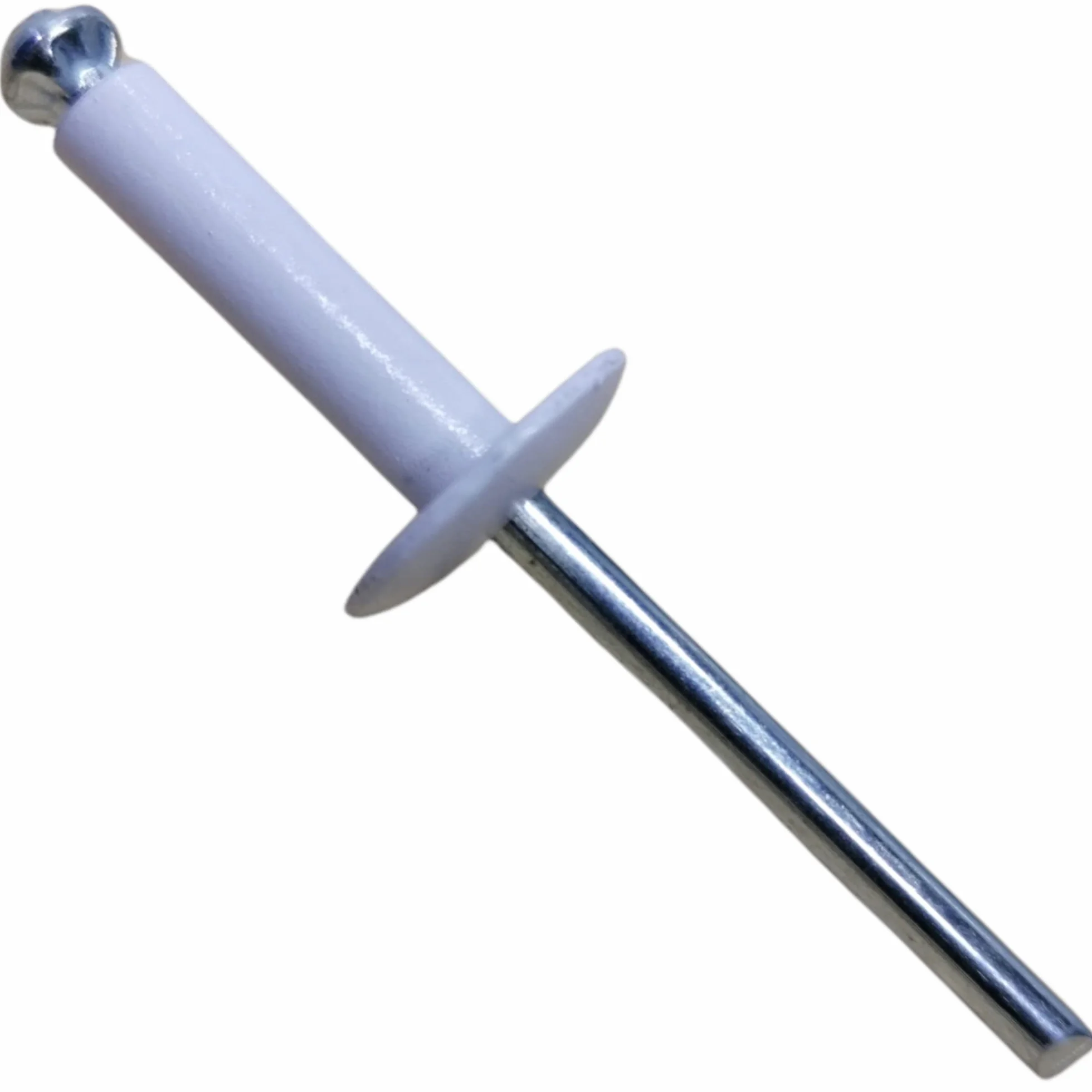 250x Remaches de Flor Ala Ancha Blancos 4 x 16 mm – Remaches Pop Cabeza Grande para Matrículas, Chapa y Plástico – Remaches Ciegos de Aluminio para Automoción, Carrocería y Bricolaje