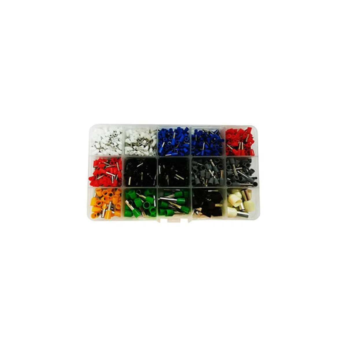 Set de punteras aisladas de 929 piezas, ideales para trabajos eléctricos y protección contra cortocircuitos.