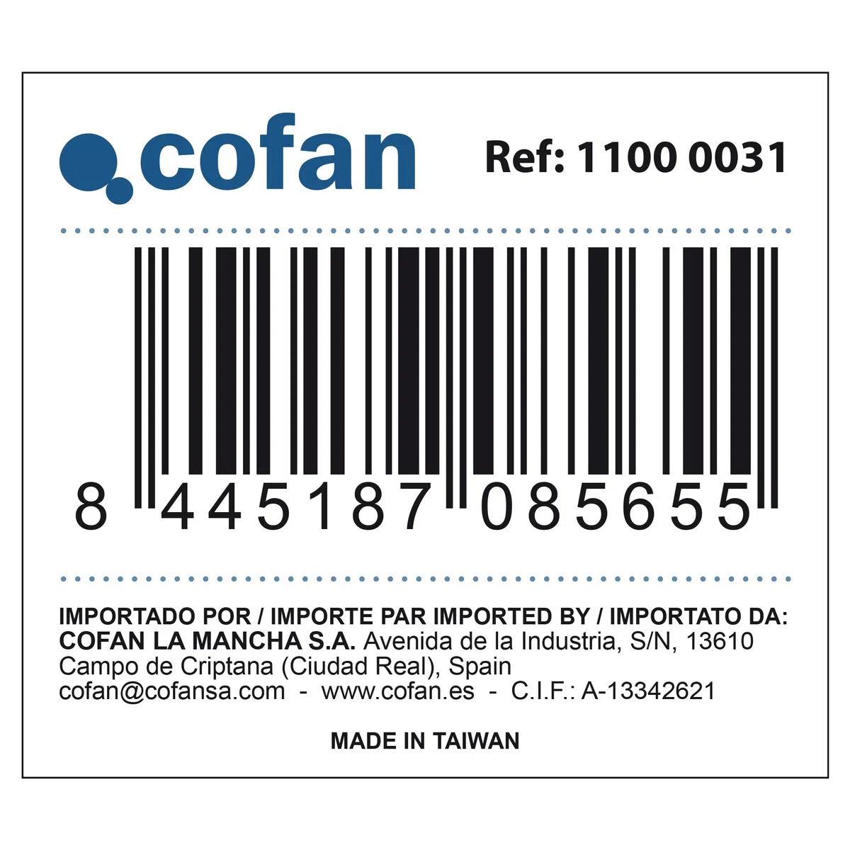 Cofan Casco pantalla de protección I Abatible I Ajustable manualmente I EN 166/EN 1731